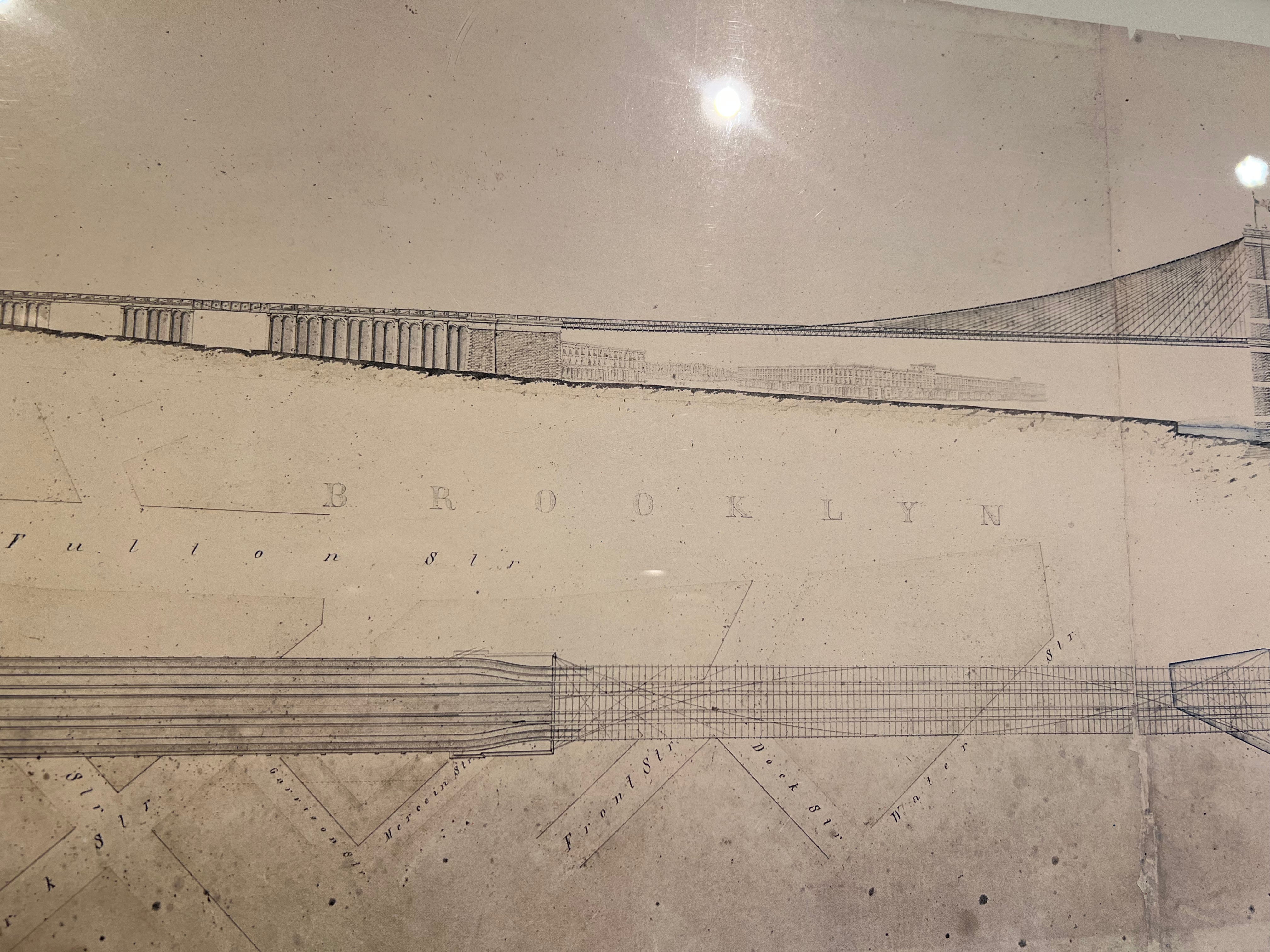 Copy of a Brooklyn Bridge Elevation Drawing