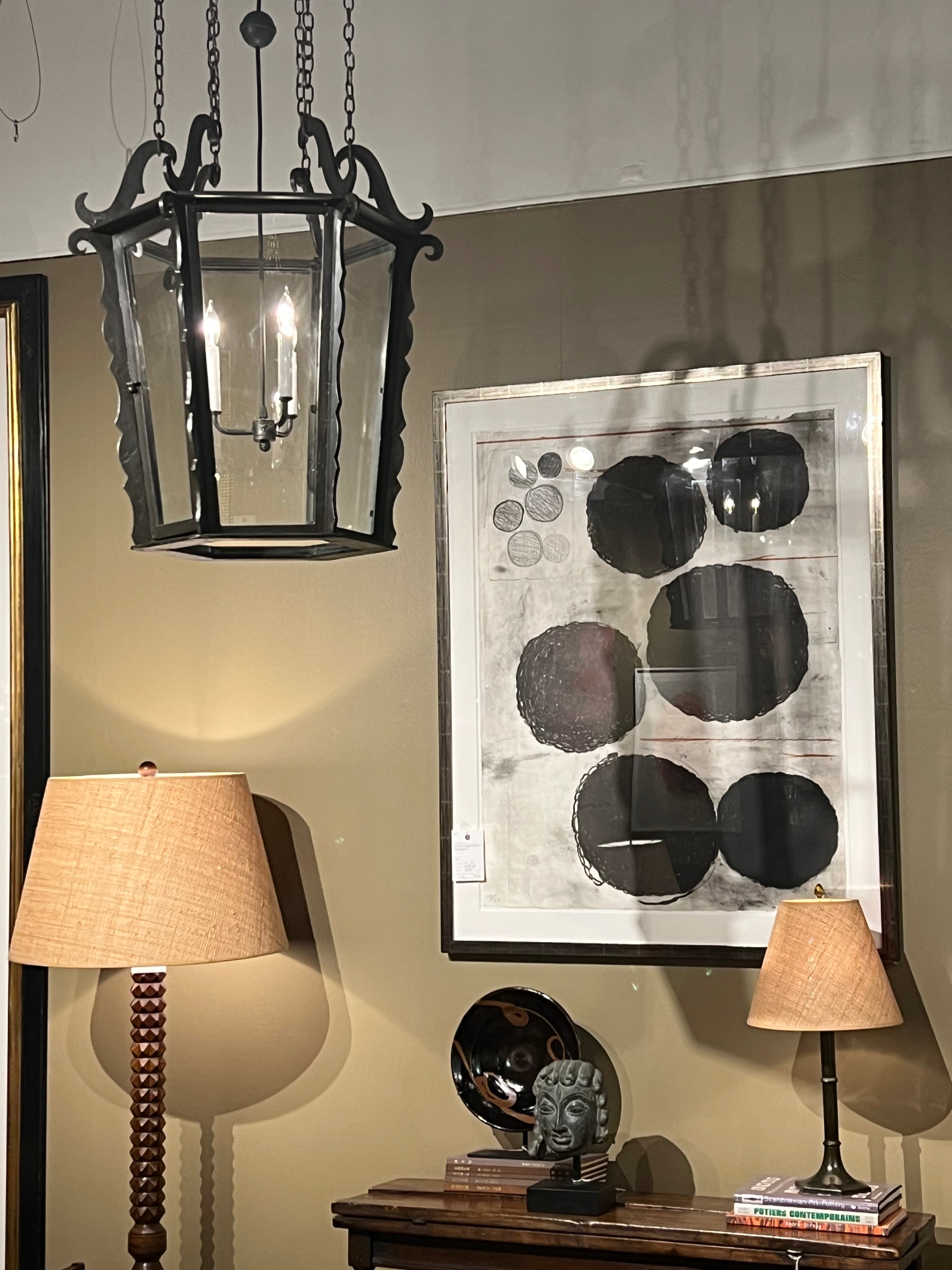 An Iron Lantern Attributed to Bruno Paul