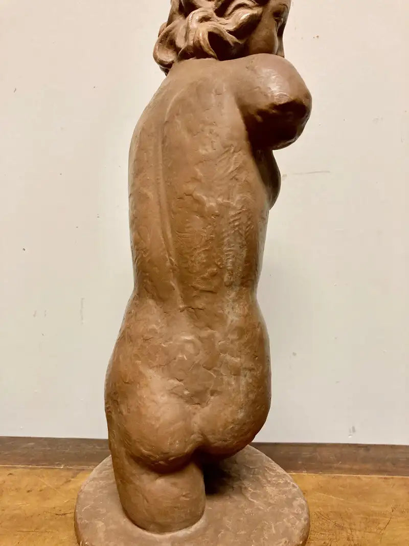 Terracotta Female Nude, Austrian Art Deco, Goldscheider, Vienna