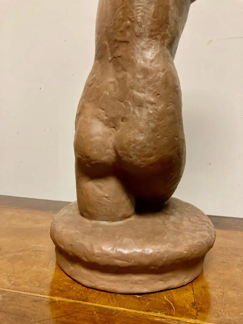 Terracotta Female Nude, Austrian Art Deco, Goldscheider, Vienna
