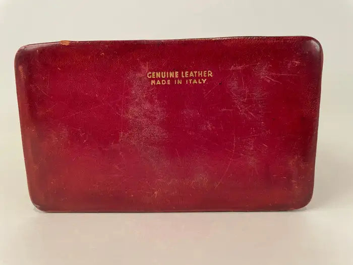 Mid-20th Century Italian Leather Playing Card Case