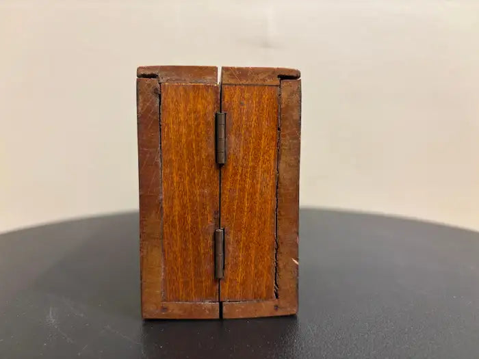 19th Century English Folding Inlaid Cribbage Board