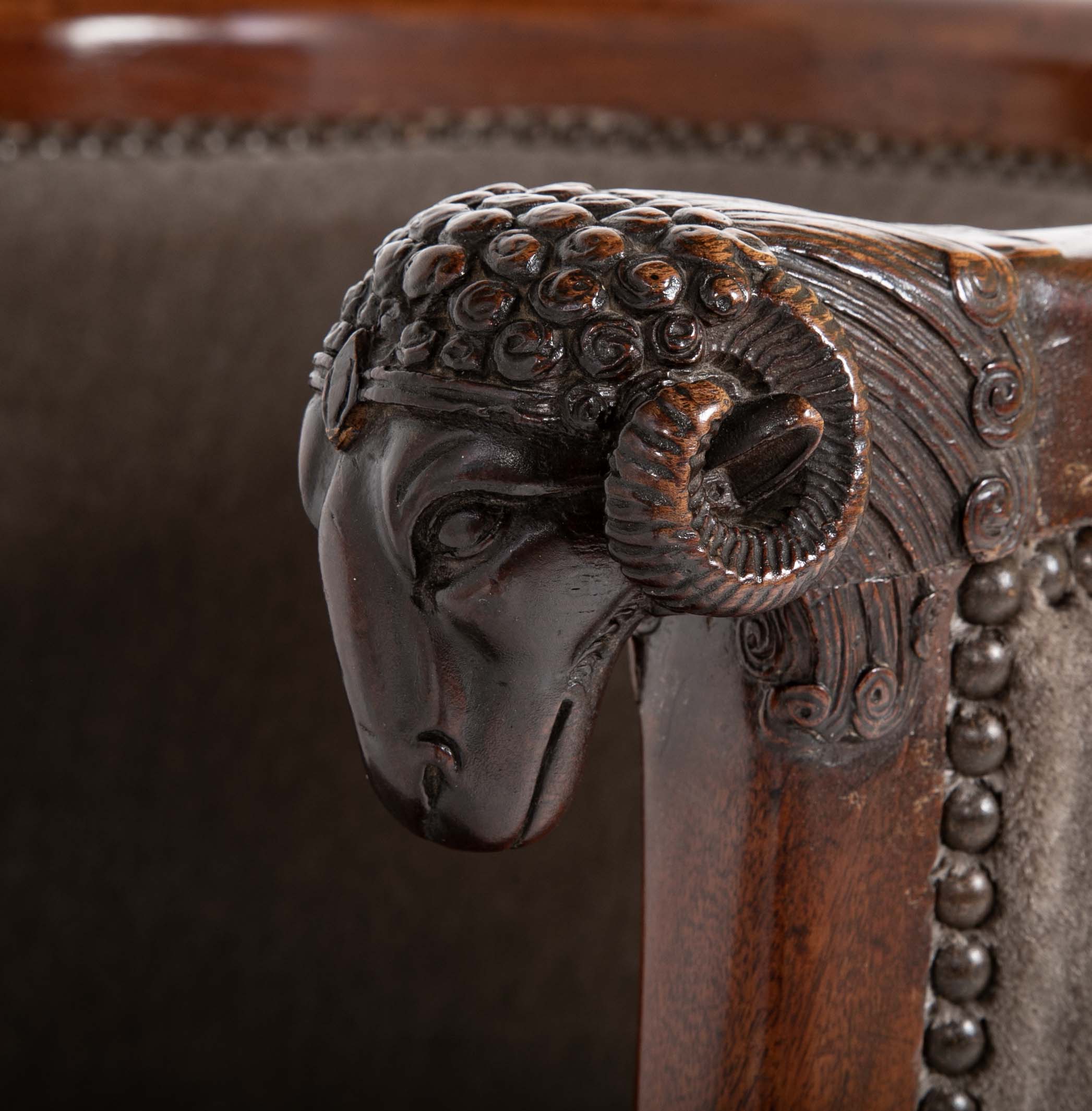 Pair of French Empire Armchairs Attributed to Jacob Desmalter