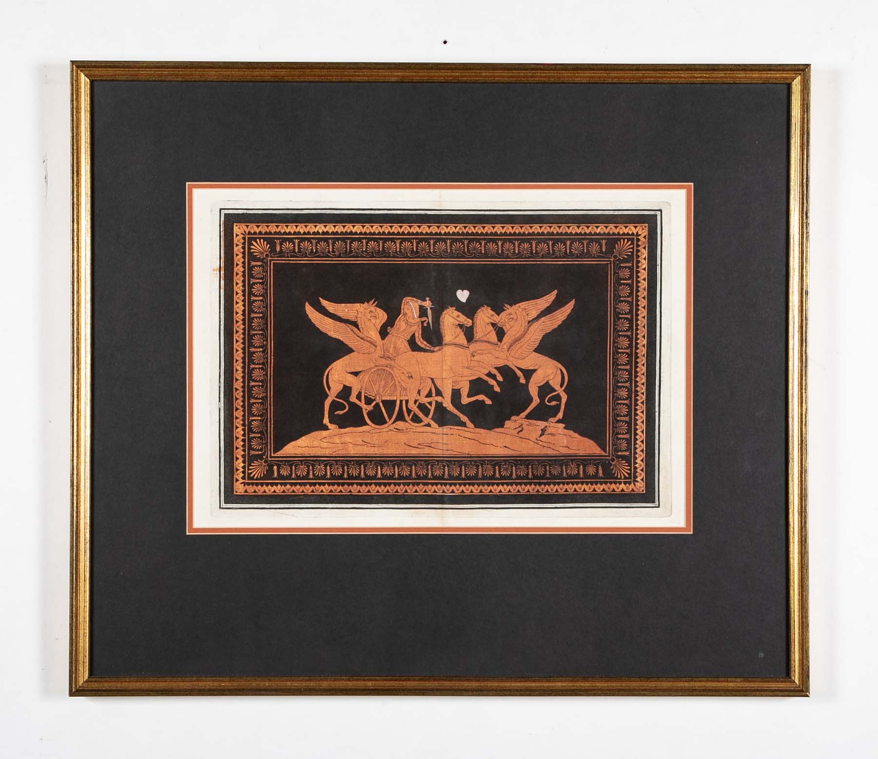 18th Century Sir William Hamilton Framed Greco-Roman Engraving