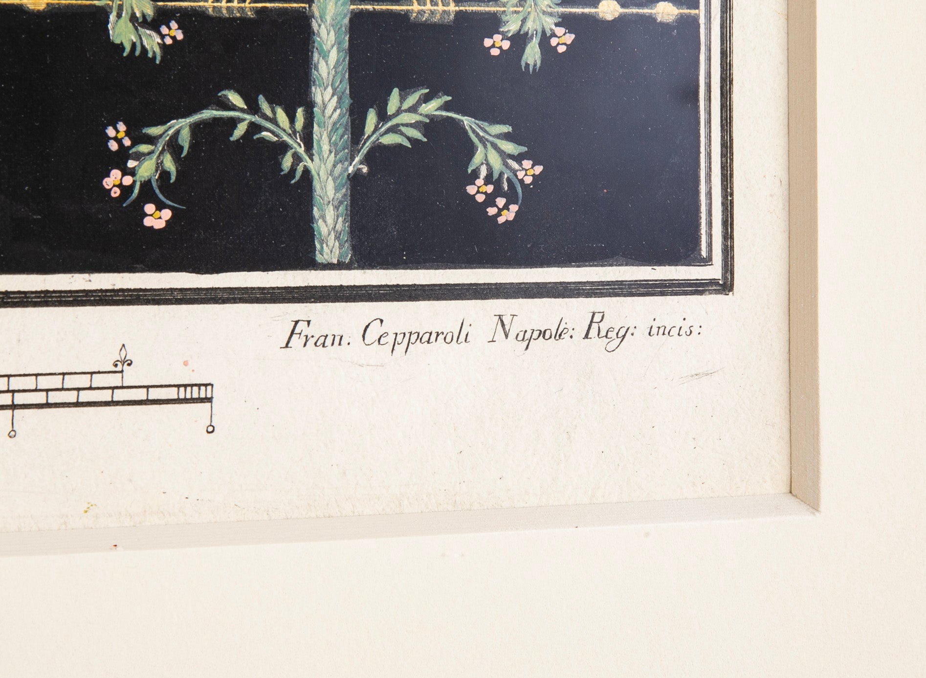 A Pair of Hand Colored Engravings of Frescos Discovered at Pompeii