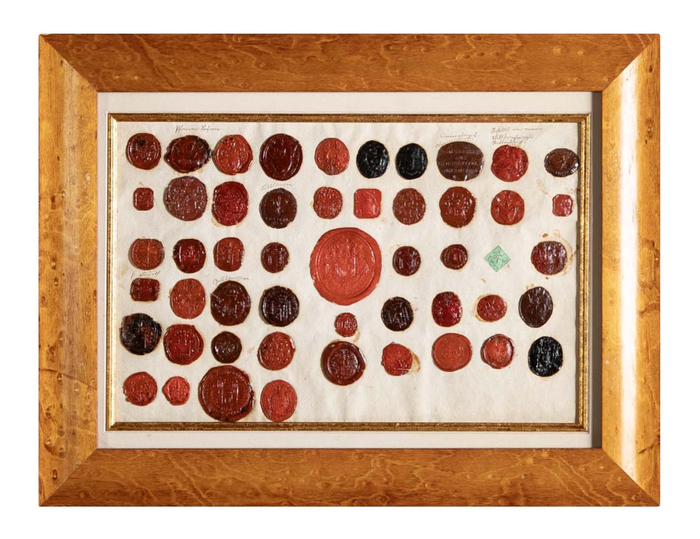 Set of Four 18th Century Northern European Red Wax Intaglios