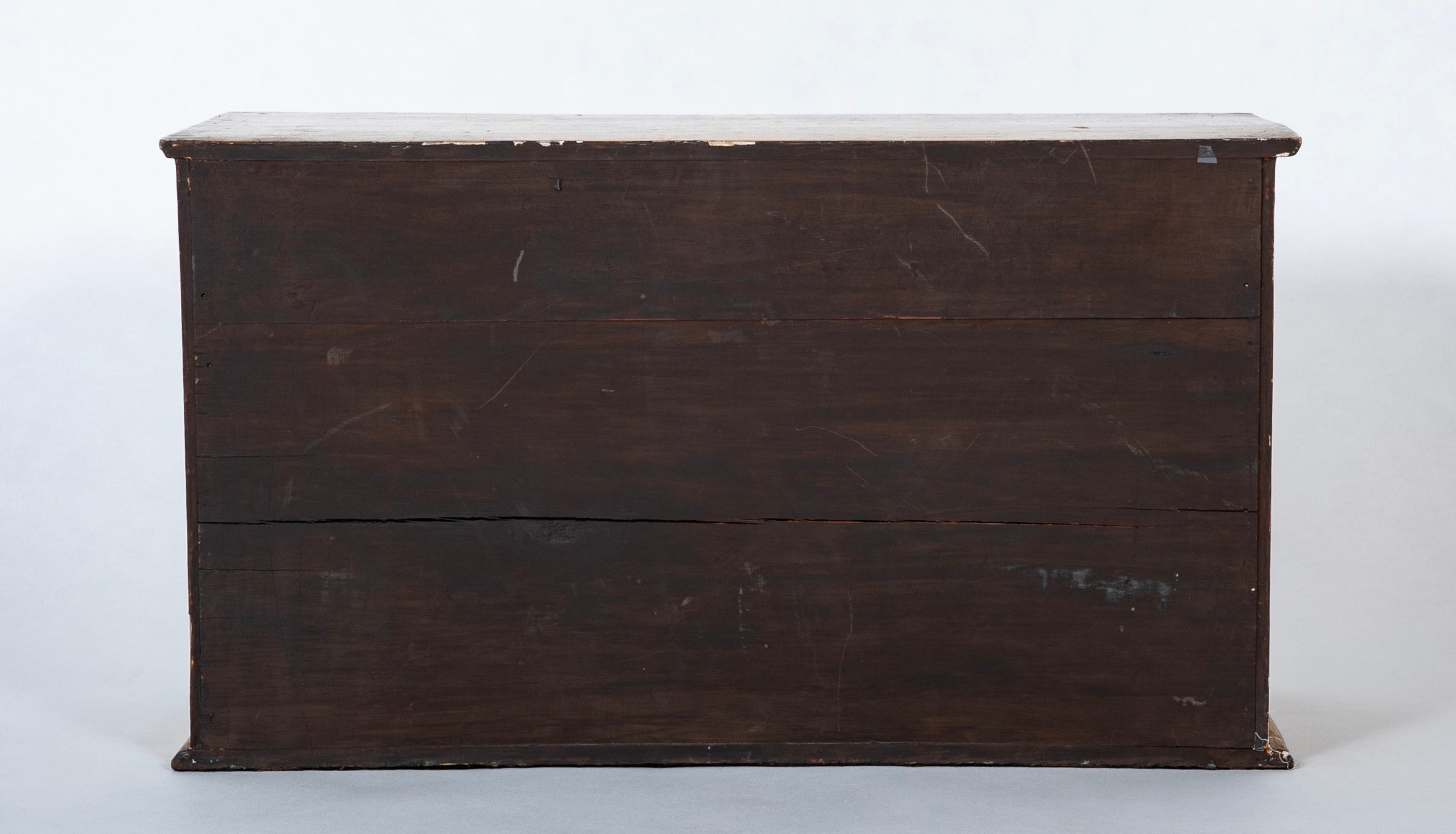 Spanish Colonial Gilt Wood Vargueno With Red and Black Paint