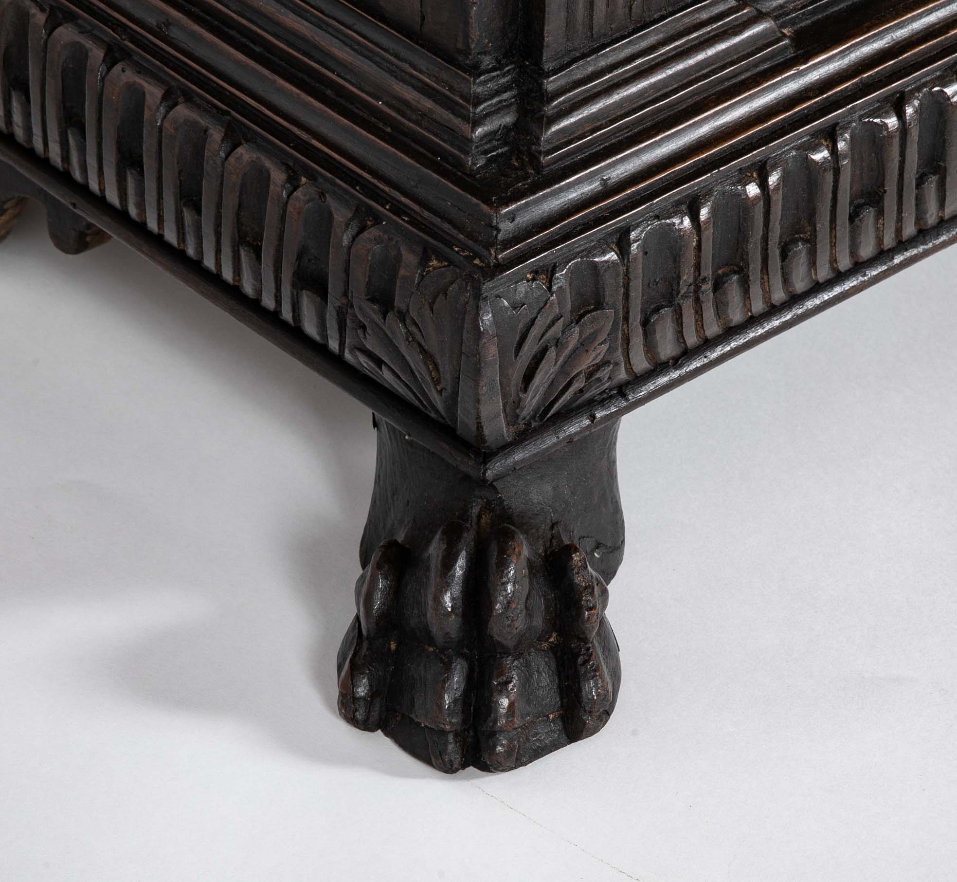 17th Century Italian Baroque Walnut Credenza