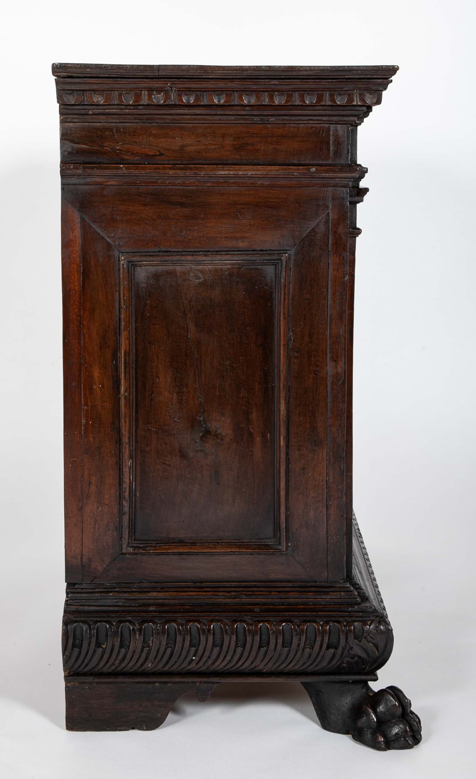 17th Century Italian Baroque Walnut Credenza