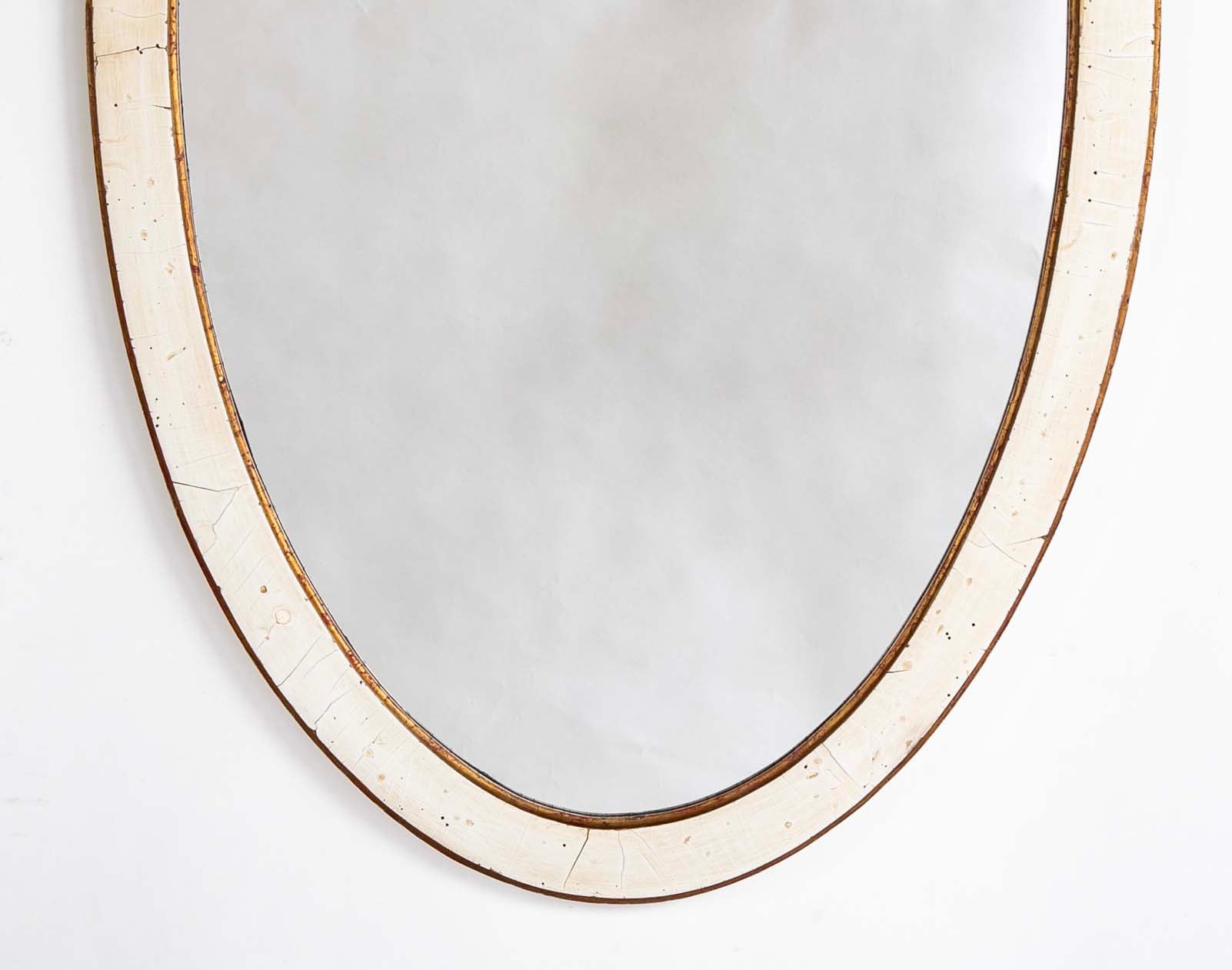 Early 19th Century Swedish Painted & Gilt Wood Neoclassical Mirror