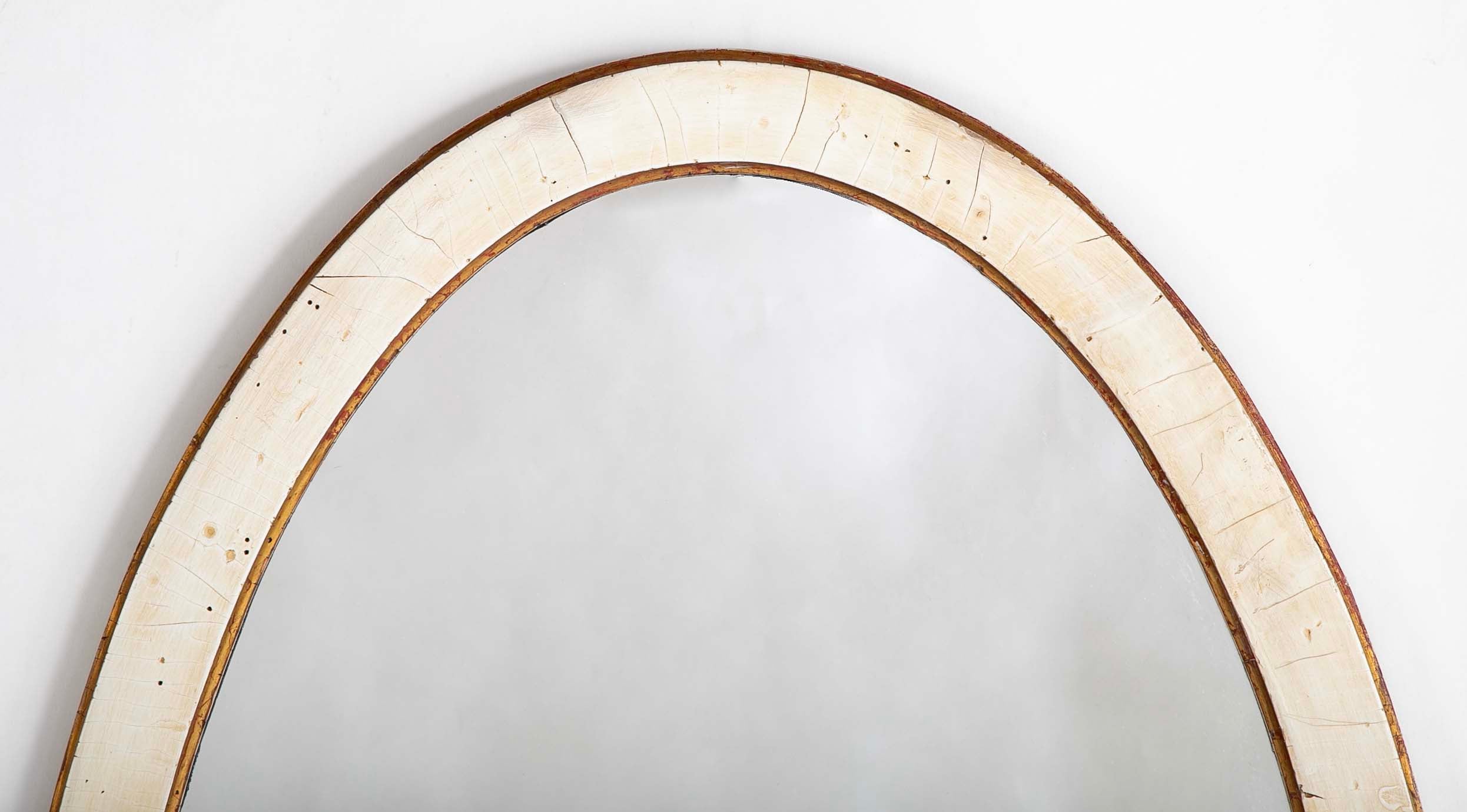 Early 19th Century Swedish Painted & Gilt Wood Neoclassical Mirror