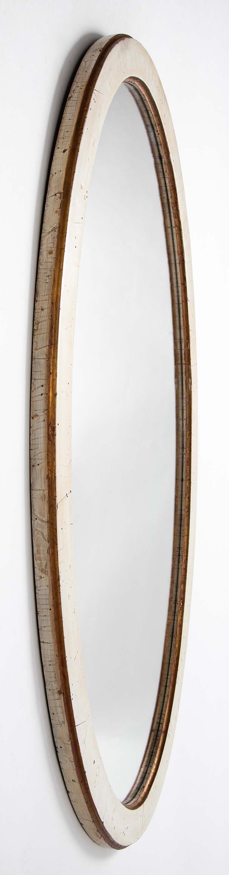 Early 19th Century Swedish Painted & Gilt Wood Neoclassical Mirror