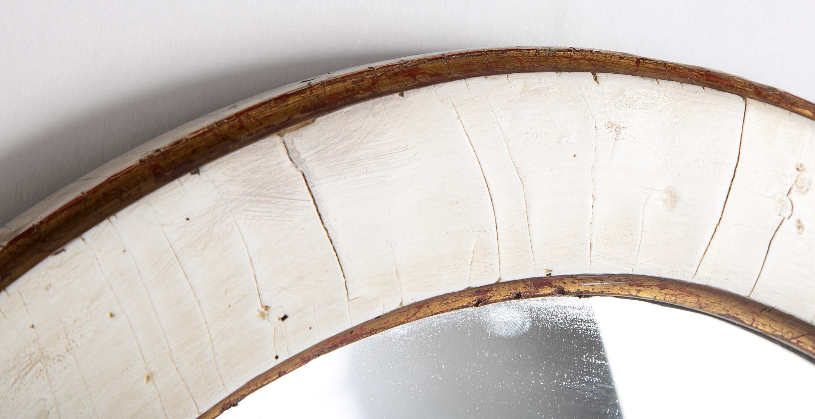 Early 19th Century Swedish Painted & Gilt Wood Neoclassical Mirror