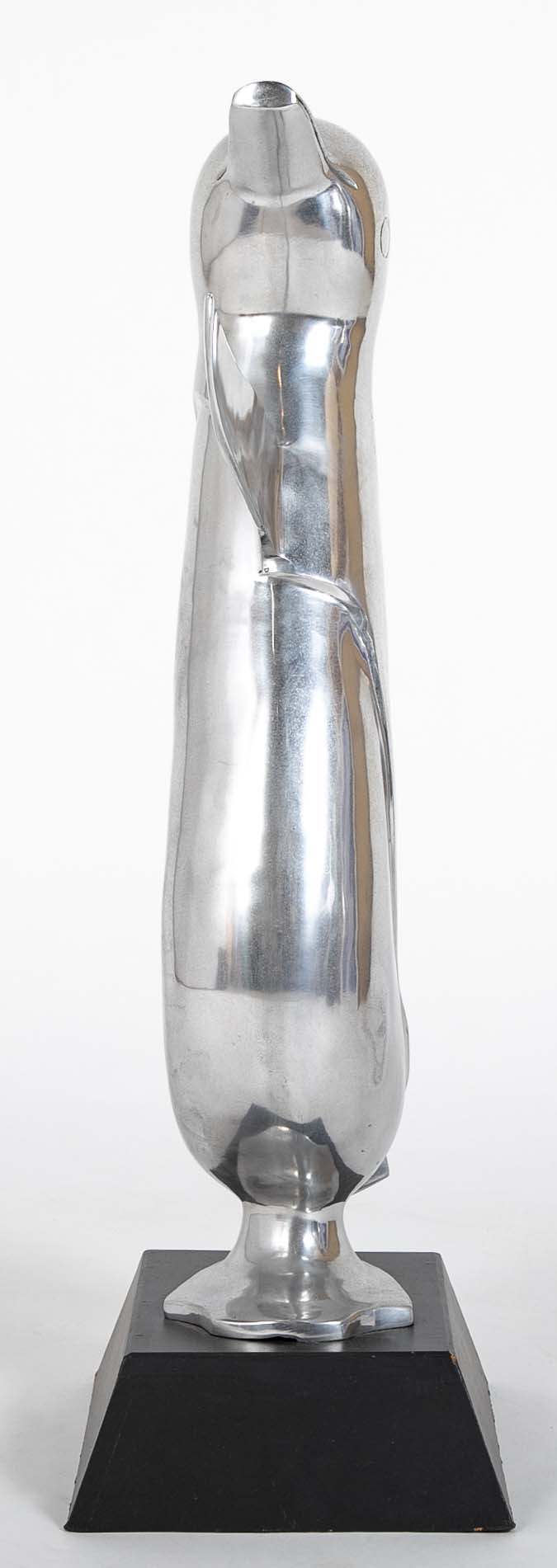Pair Large Scale Aluminum Dancing Penguins