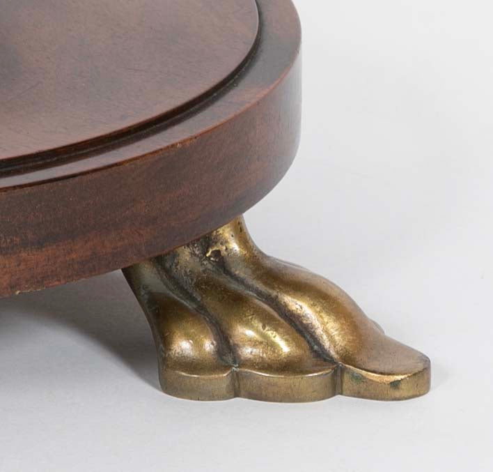 Austrian Vienna Secessionist Rosewood and Brass Side Table