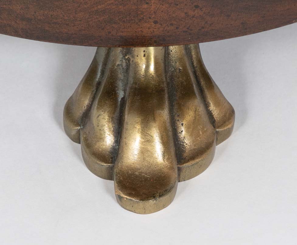 Austrian Vienna Secessionist Rosewood and Brass Side Table