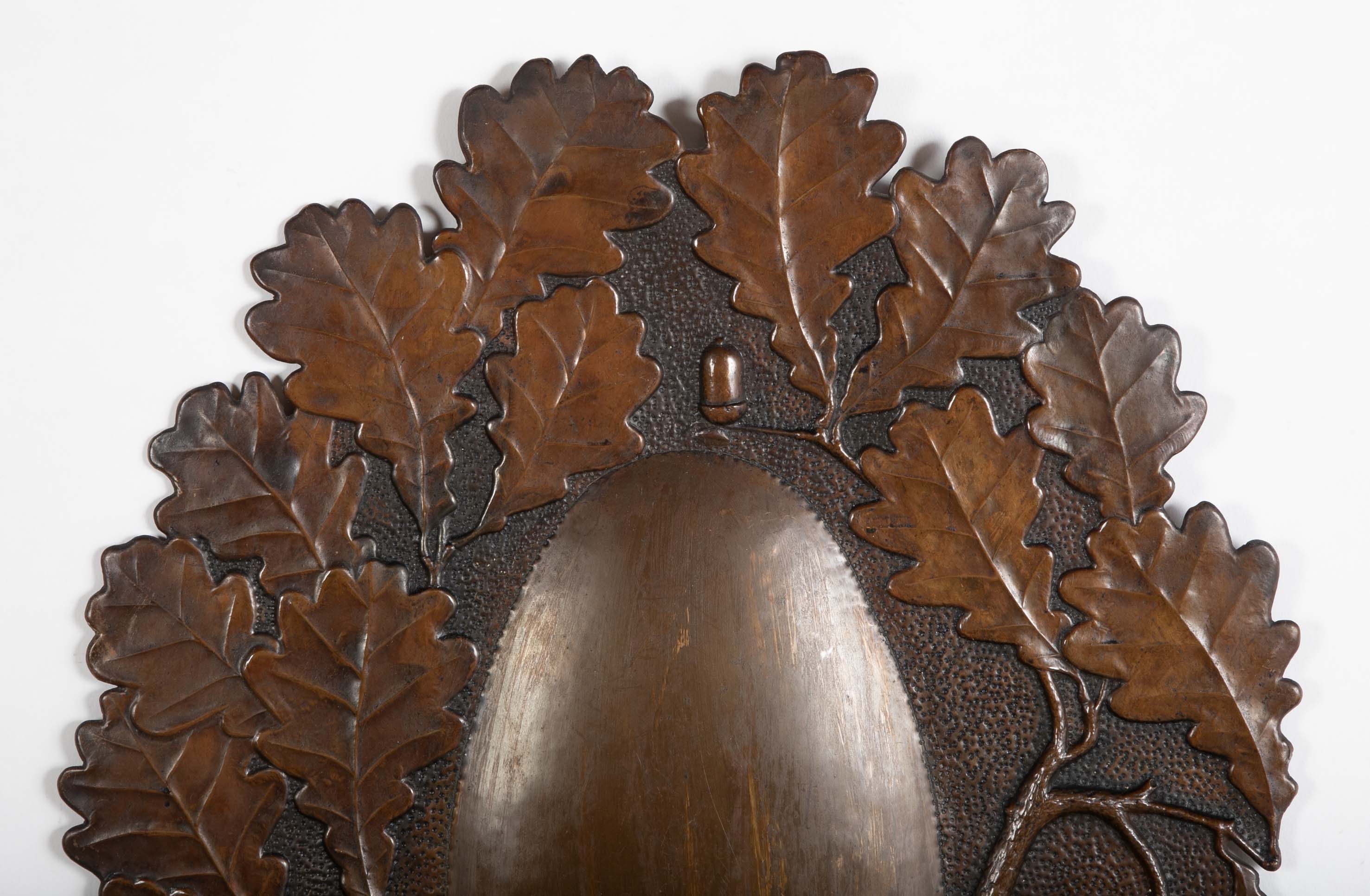 Pair of Dutch Baroque Style Copper Repousse Sconces