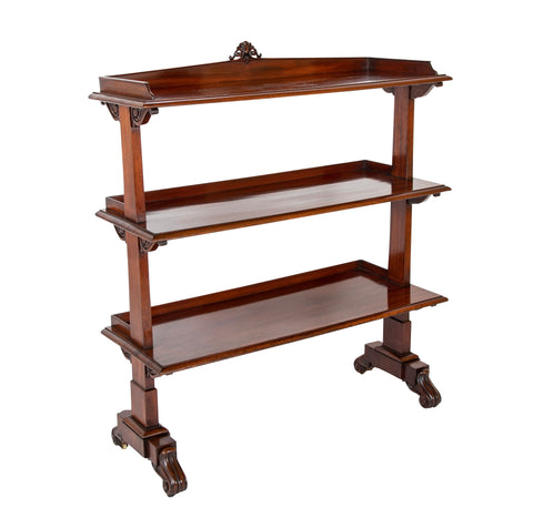 A William IV Mahogany Three Tier Etagere