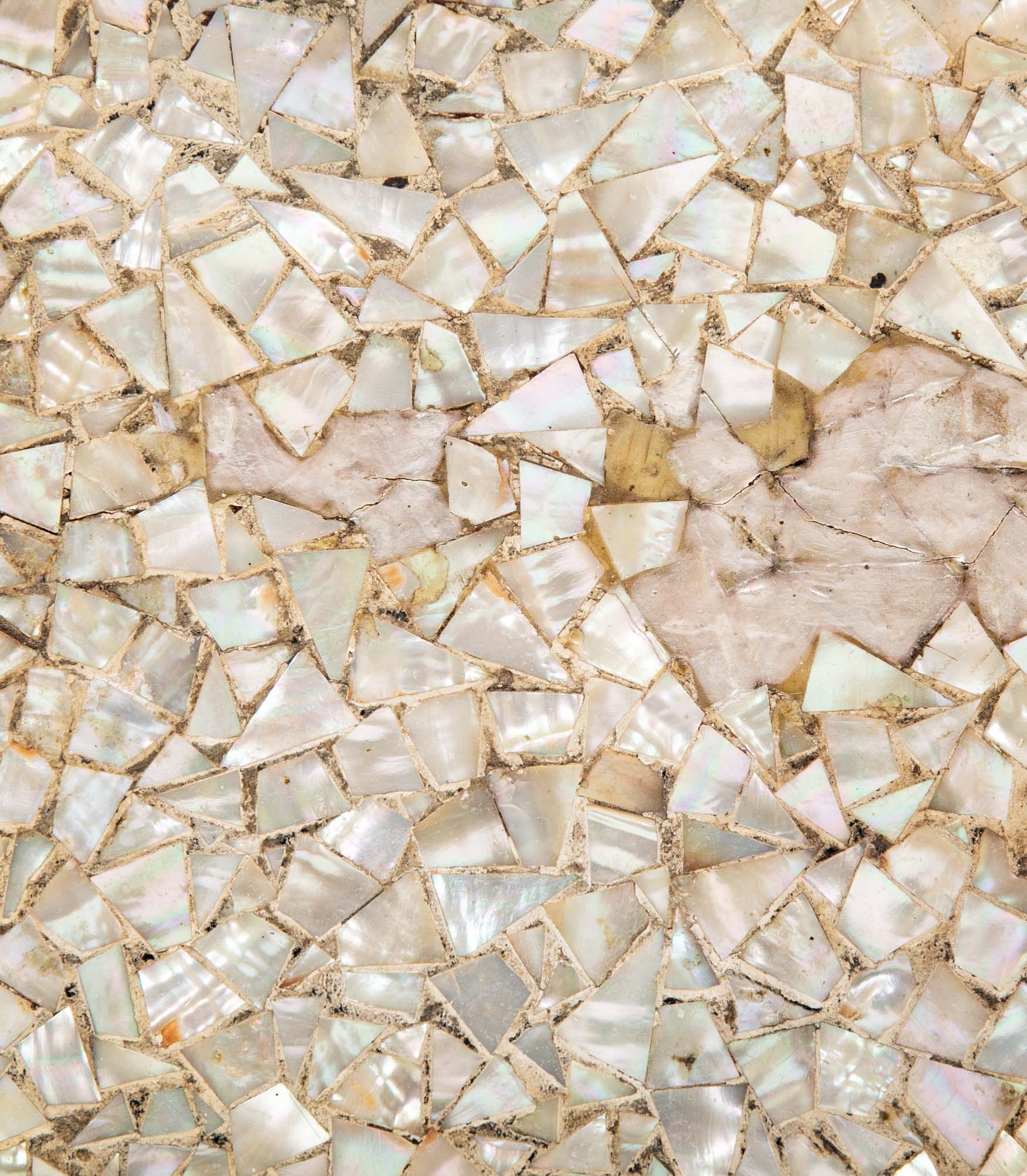 Moroccan Hexagonal Table with Mother-of-Pearl, Ebony and Fruitwood Inlay