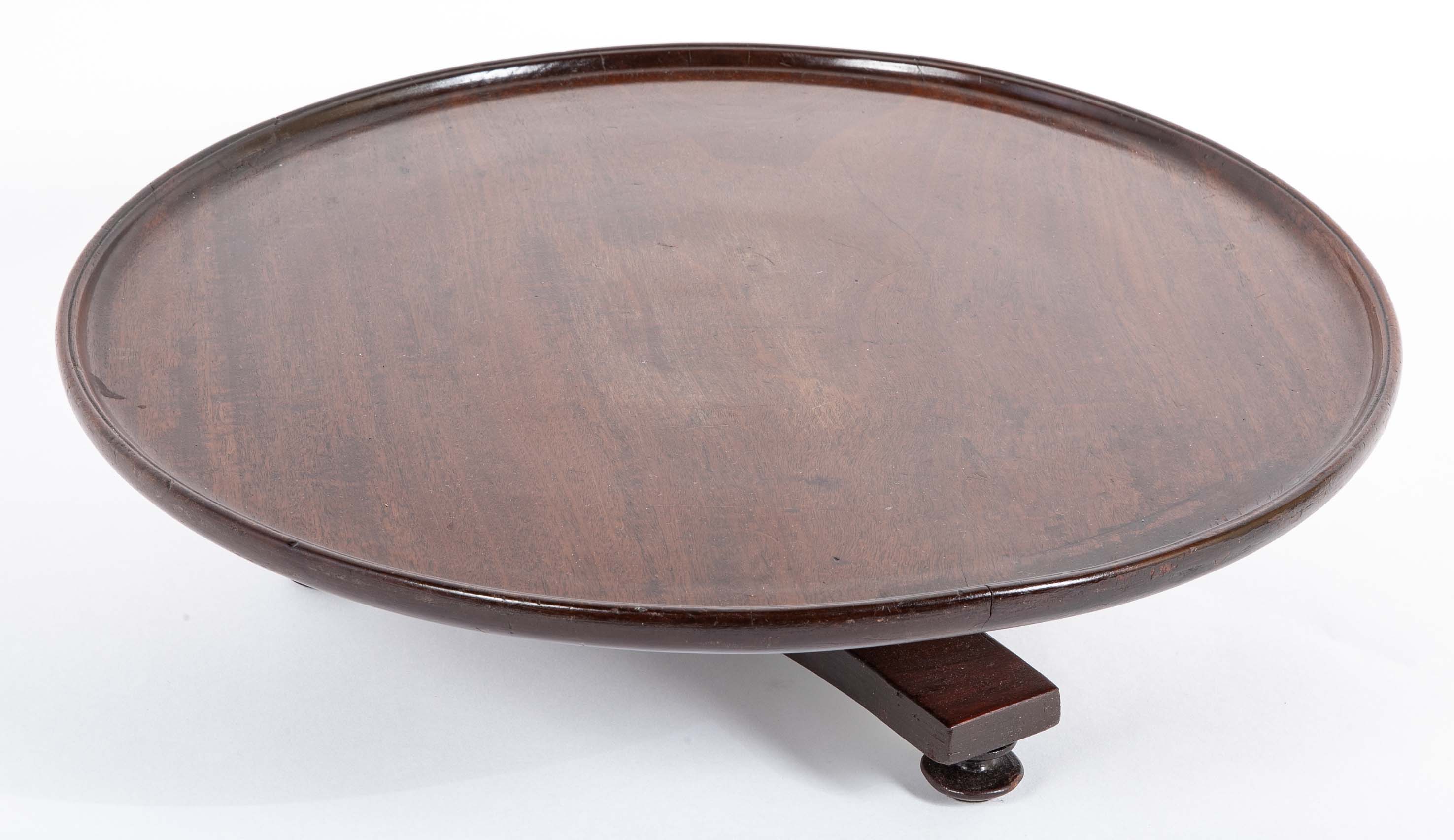 English Regency Mahogany Lazy Susan, Rotary Display Turntable