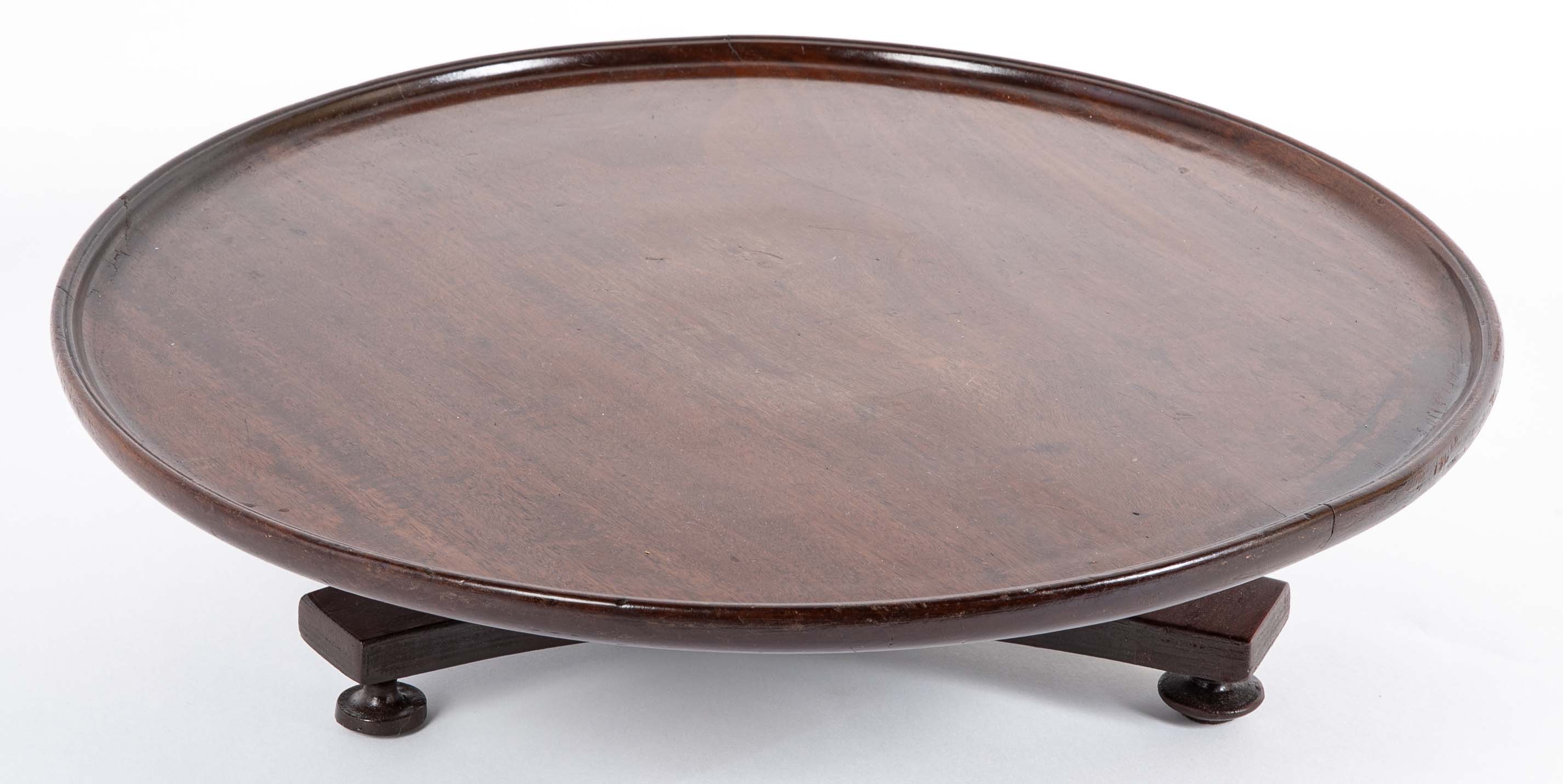 English Regency Mahogany Lazy Susan, Rotary Display Turntable