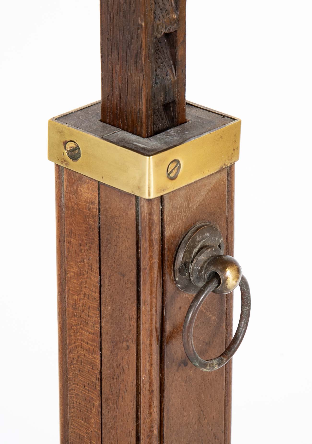 19th Century English Regency Mahogany Adjustable Candle Stand Pedestal