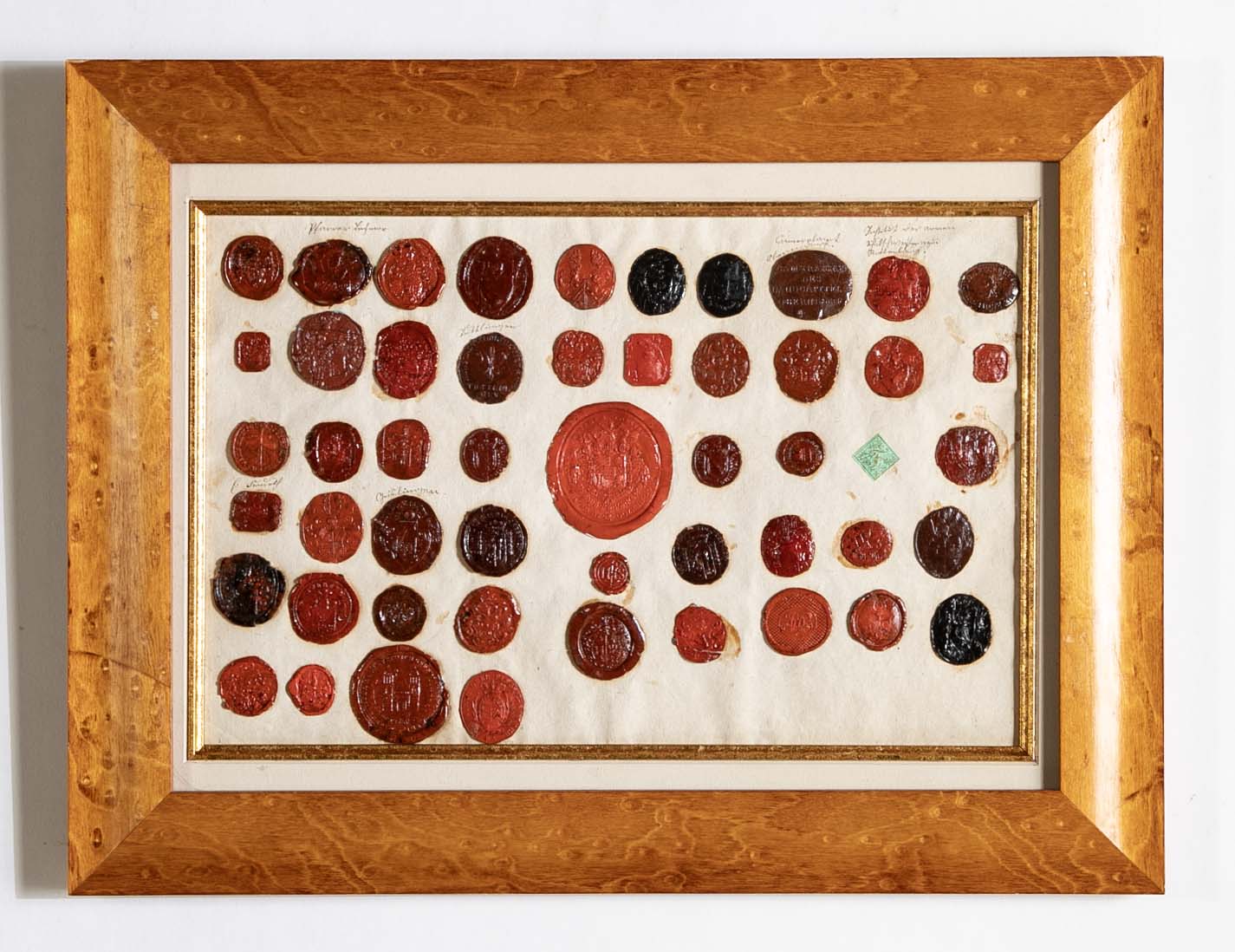 Set of Four 18th Century Northern European Red Wax Intaglios