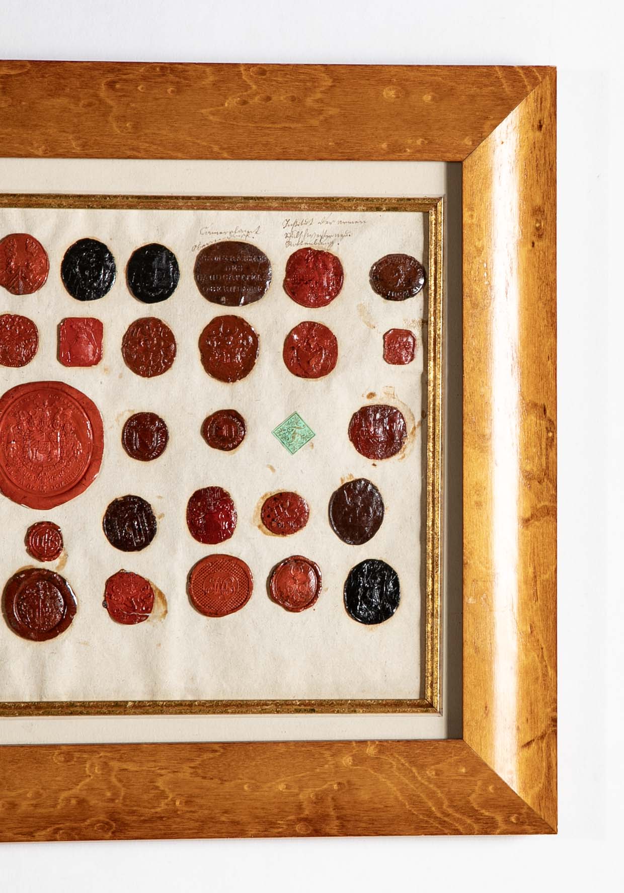 Set of Four 18th Century Northern European Red Wax Intaglios