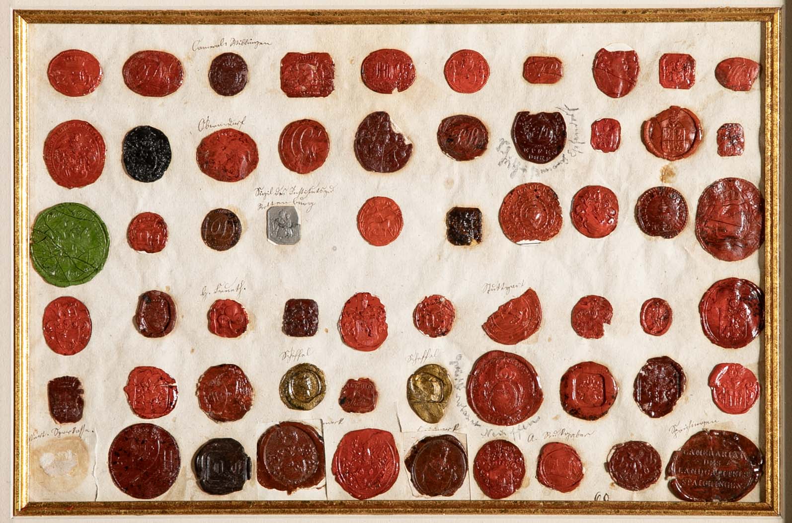 Set of Four 18th Century Northern European Red Wax Intaglios