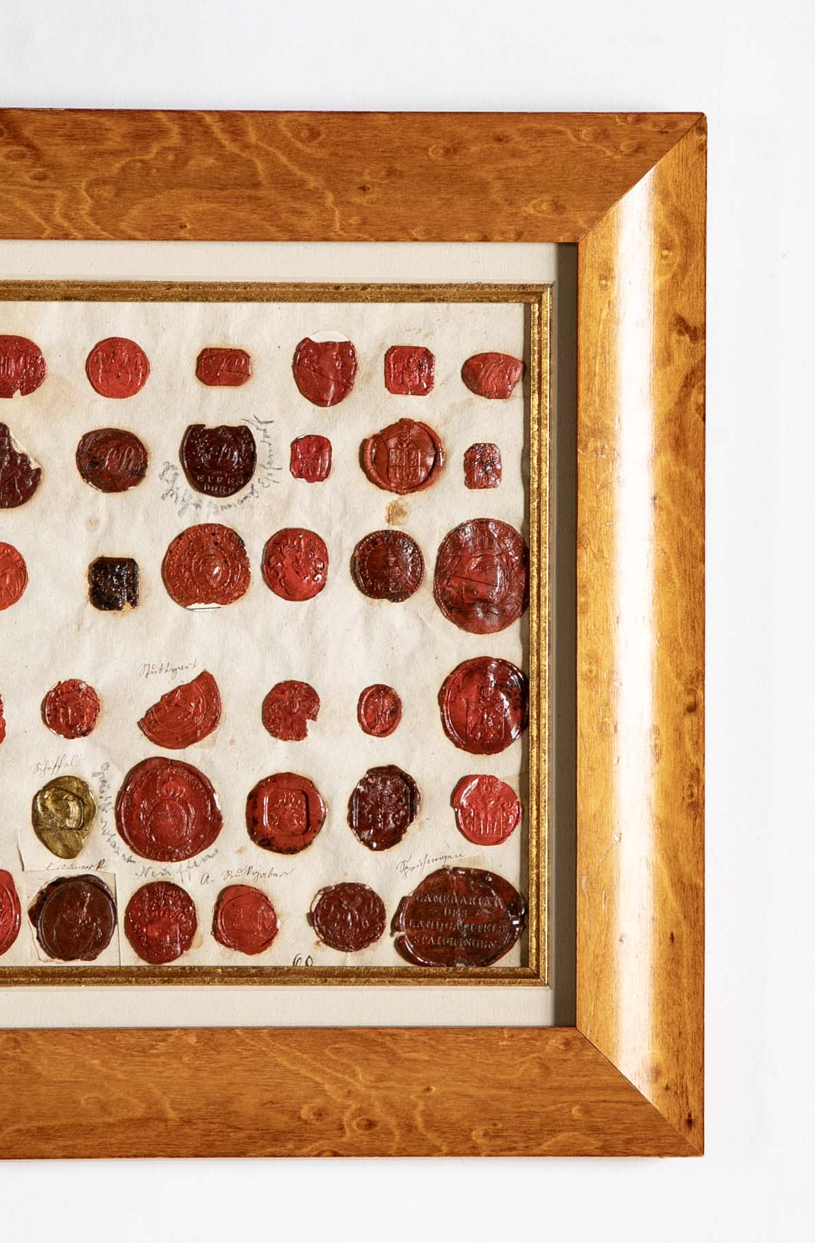 Set of Four 18th Century Northern European Red Wax Intaglios