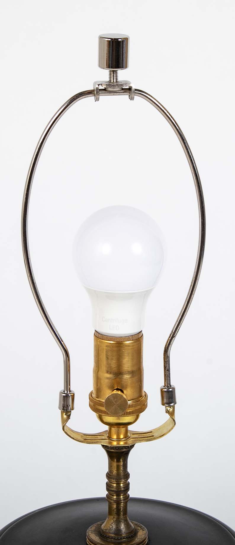 Pair of Mid 20th Century Large Scale Mercury Glass Table Lamps