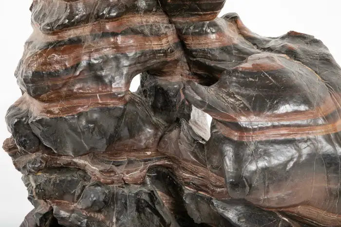 Chinese Scholars Rock on Custom Hardwood Base