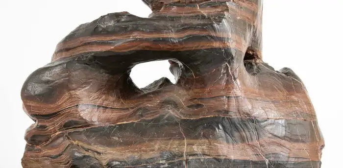 Chinese Scholars Rock on Custom Hardwood Base