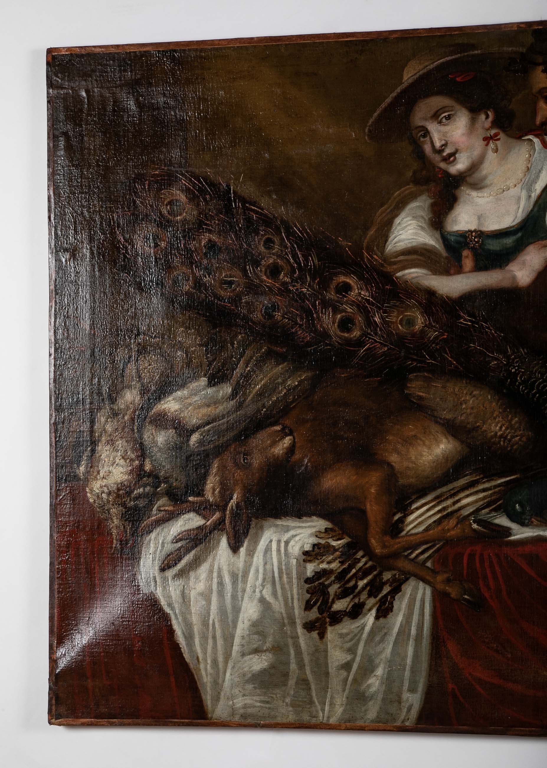 Large Flemish Oil Painting, Circa 1680