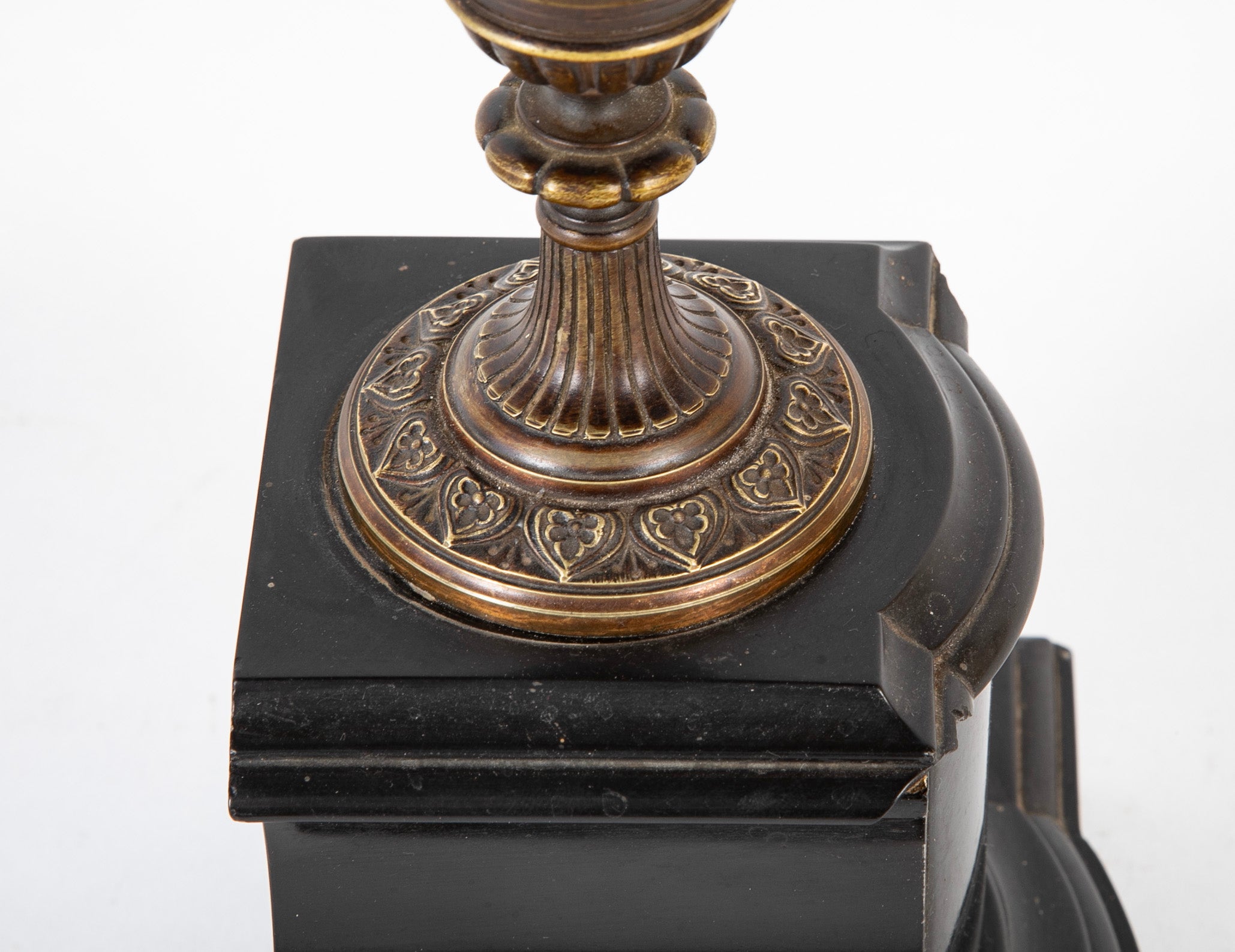 Pair of Mid 19th Century Ornate Metal French Candelabra
