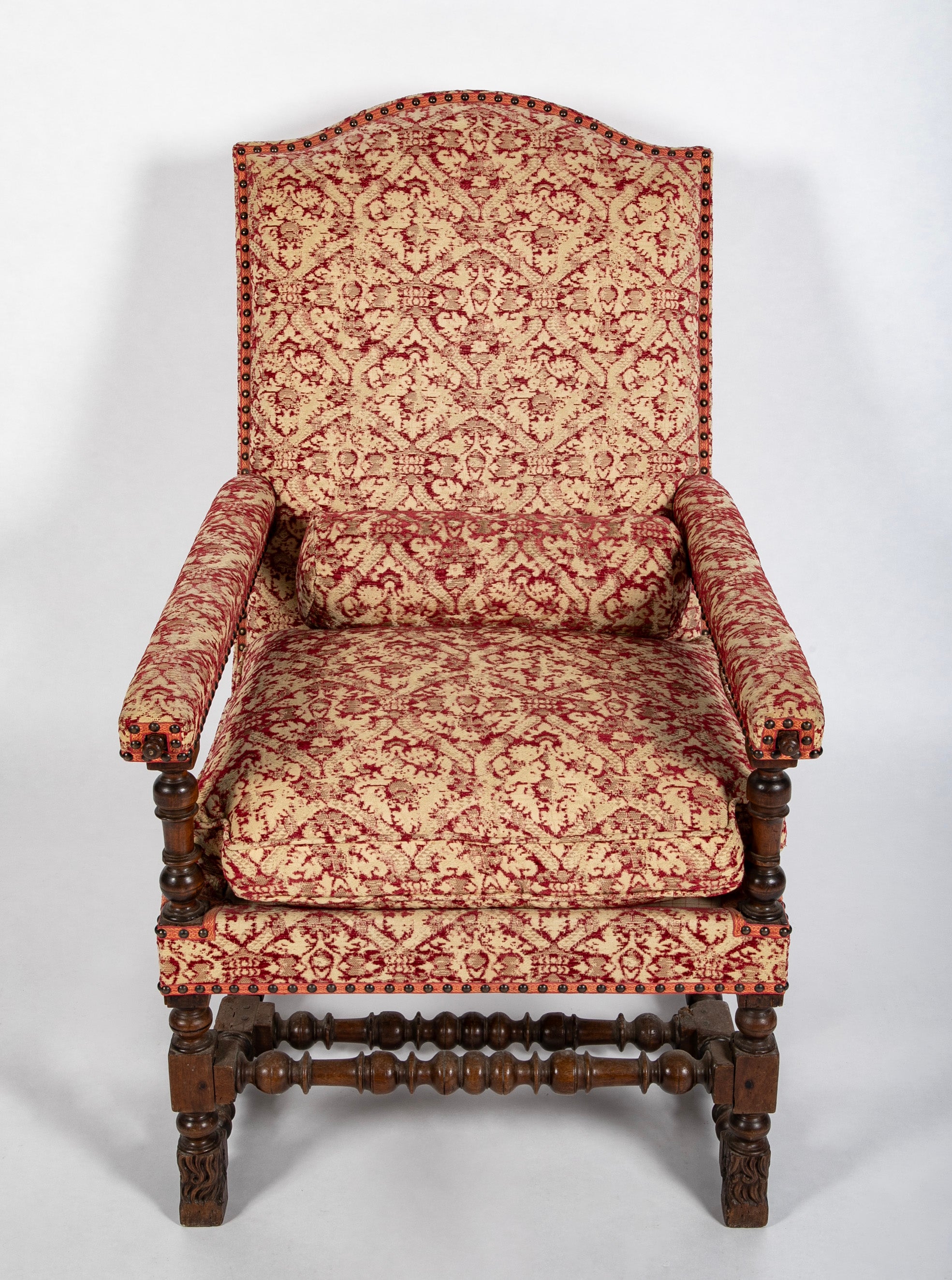 Unique 18th Century French Armchair with Tray Holder Arms