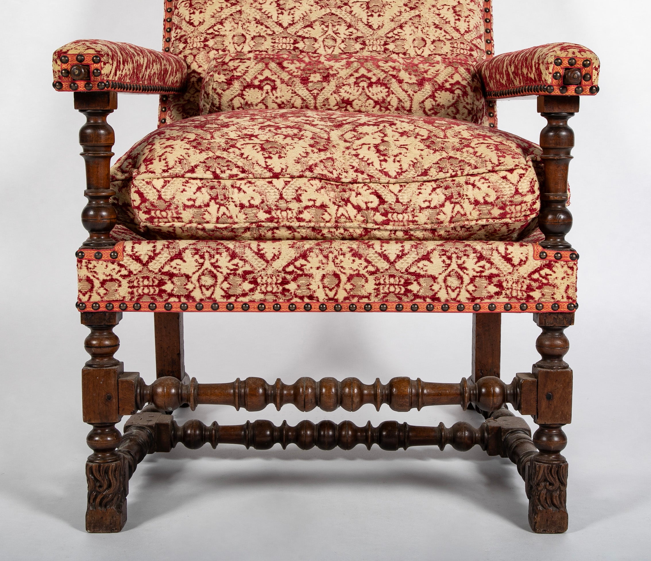 Unique 18th Century French Armchair with Tray Holder Arms