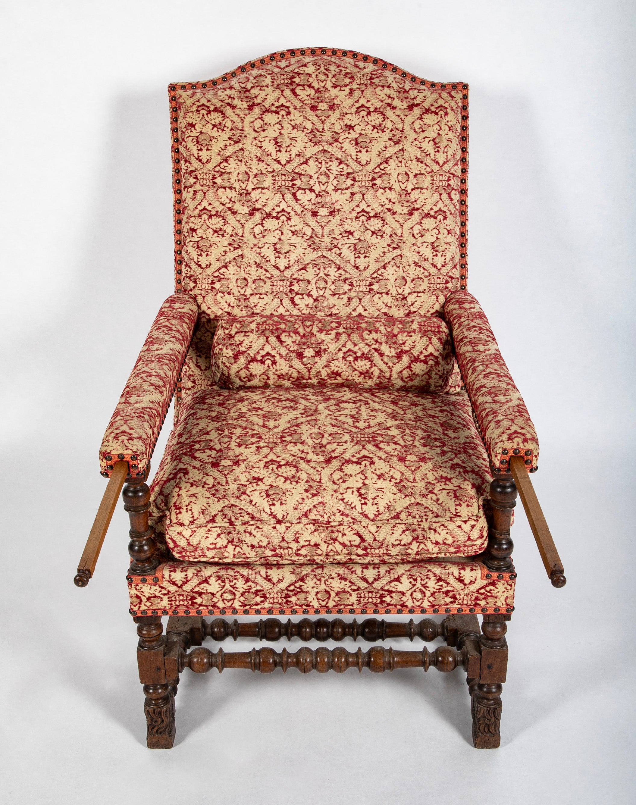 Unique 18th Century French Armchair with Tray Holder Arms