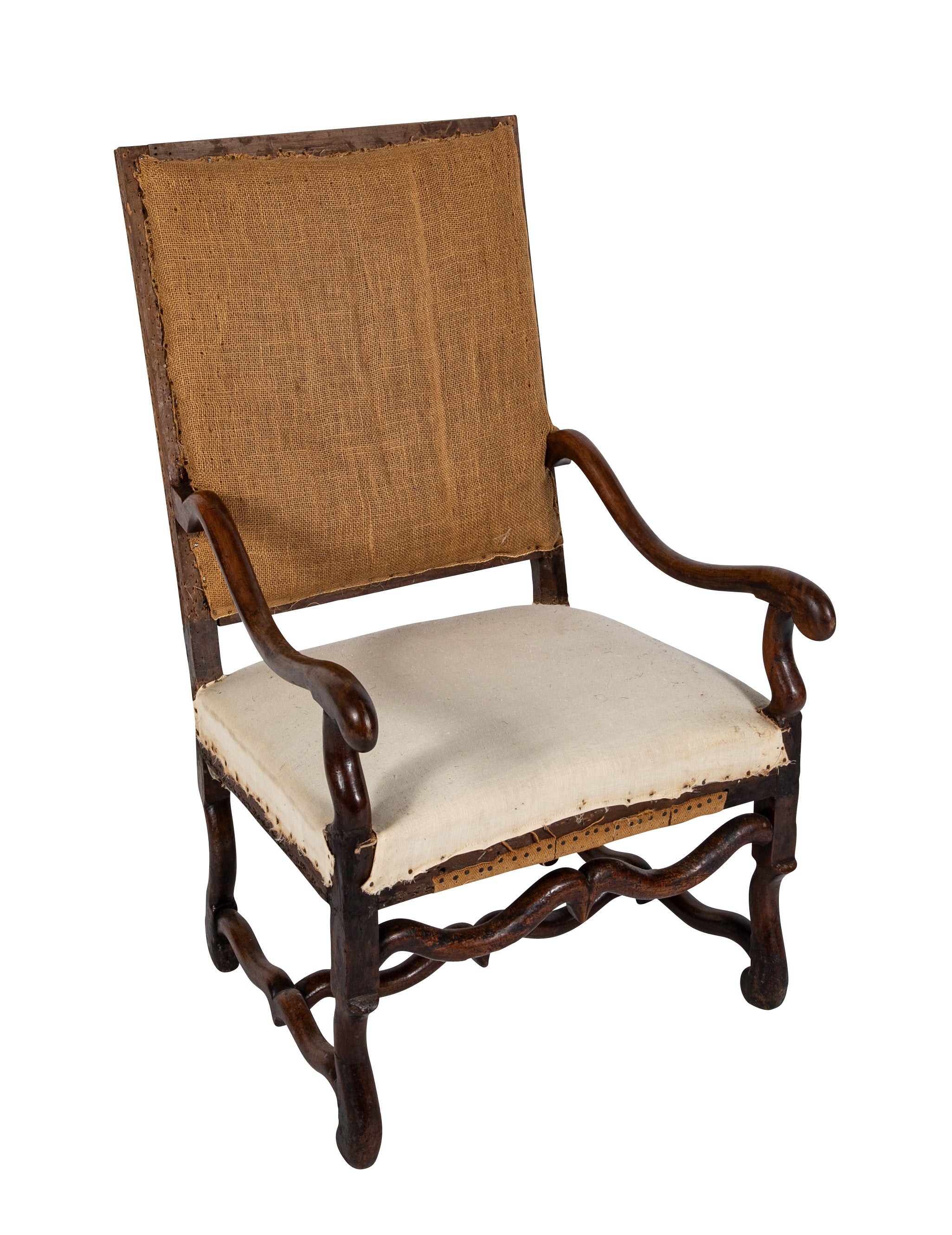 Pair of Louis XIII Style Fauteuils Noyer Provencal