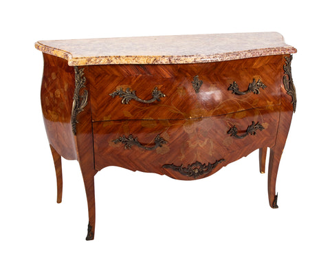 Ornate 18th Century French Commode with Marble Top