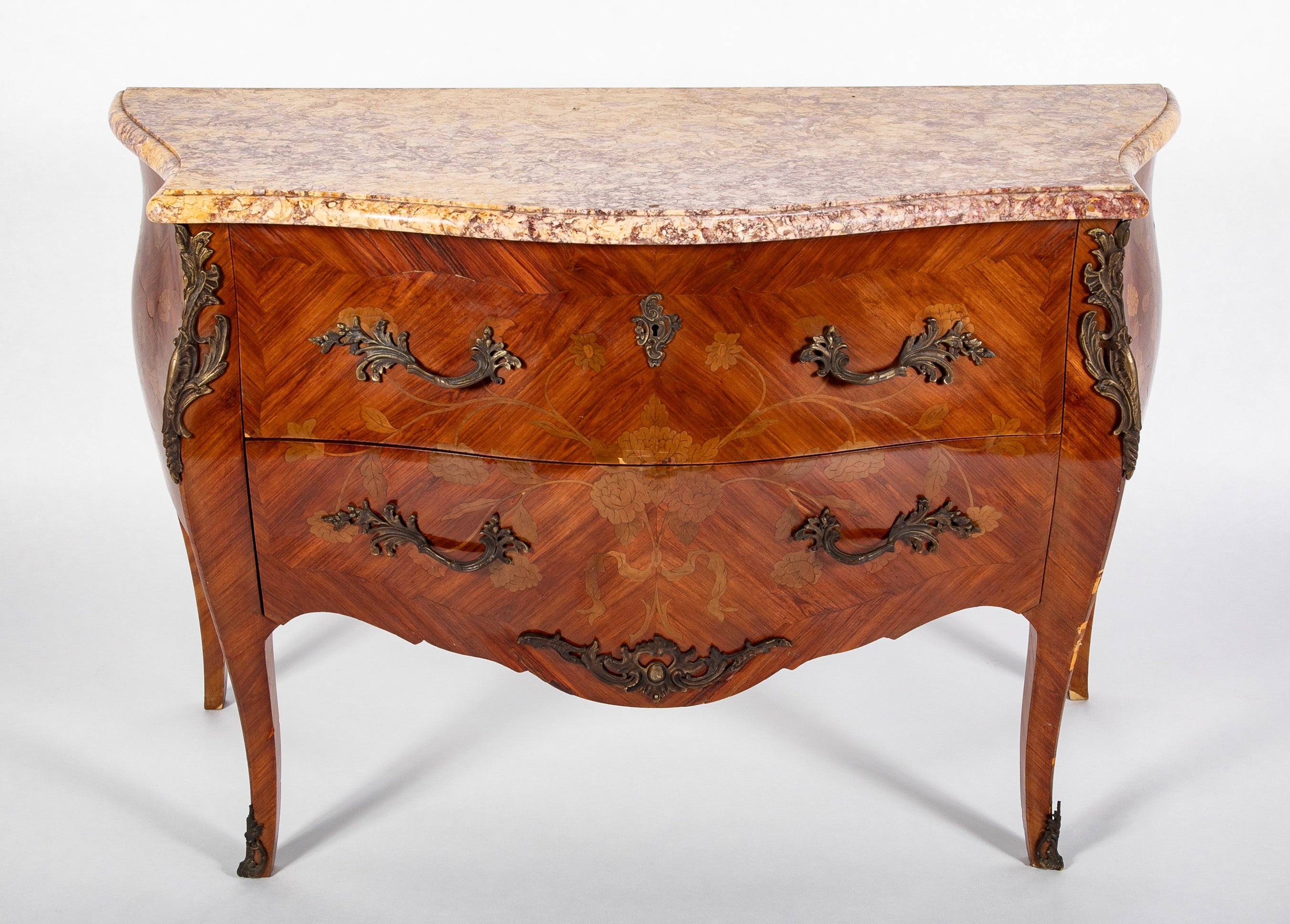 Ornate 18th Century French Commode with Marble Top