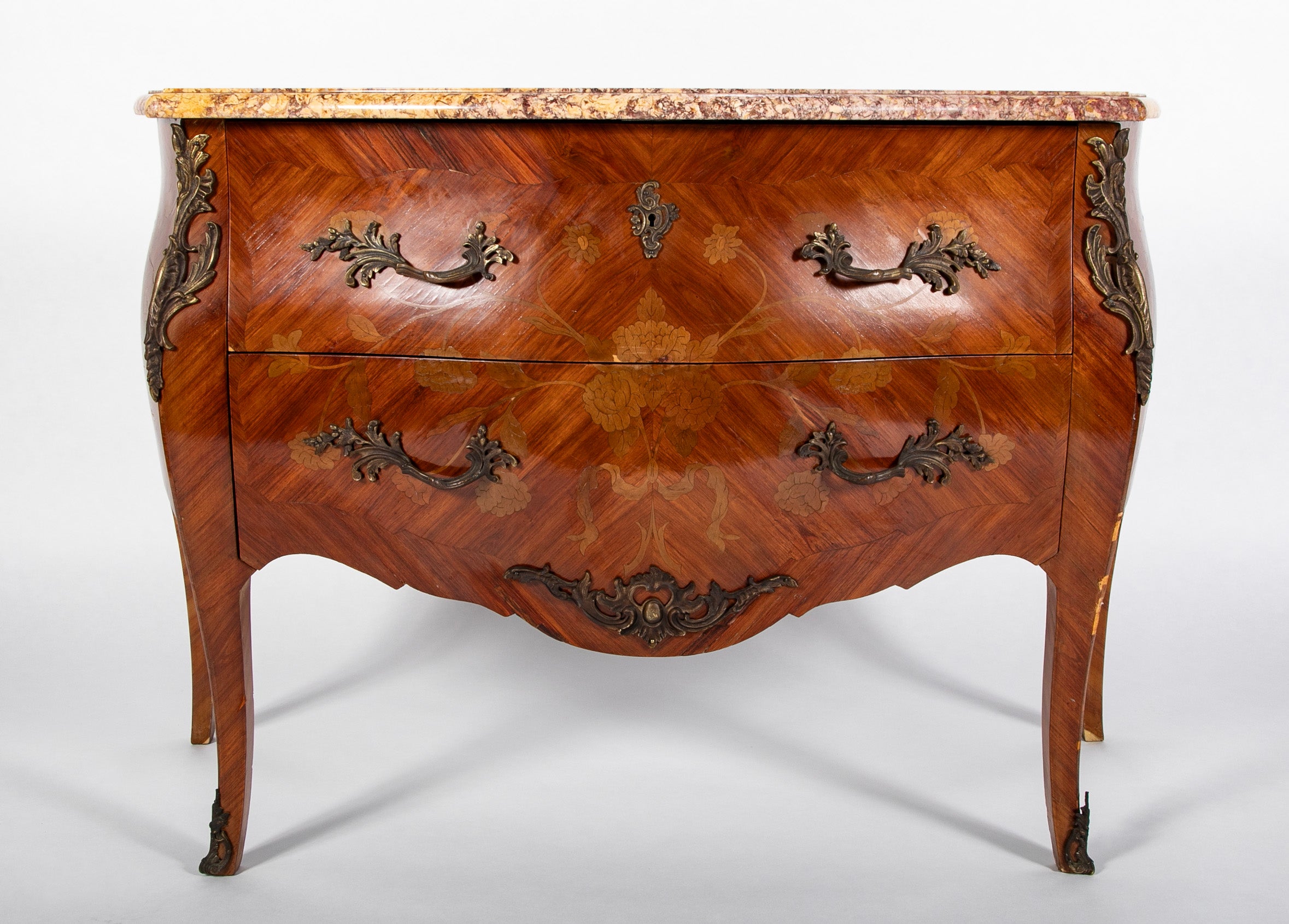 Ornate 18th Century French Commode with Marble Top