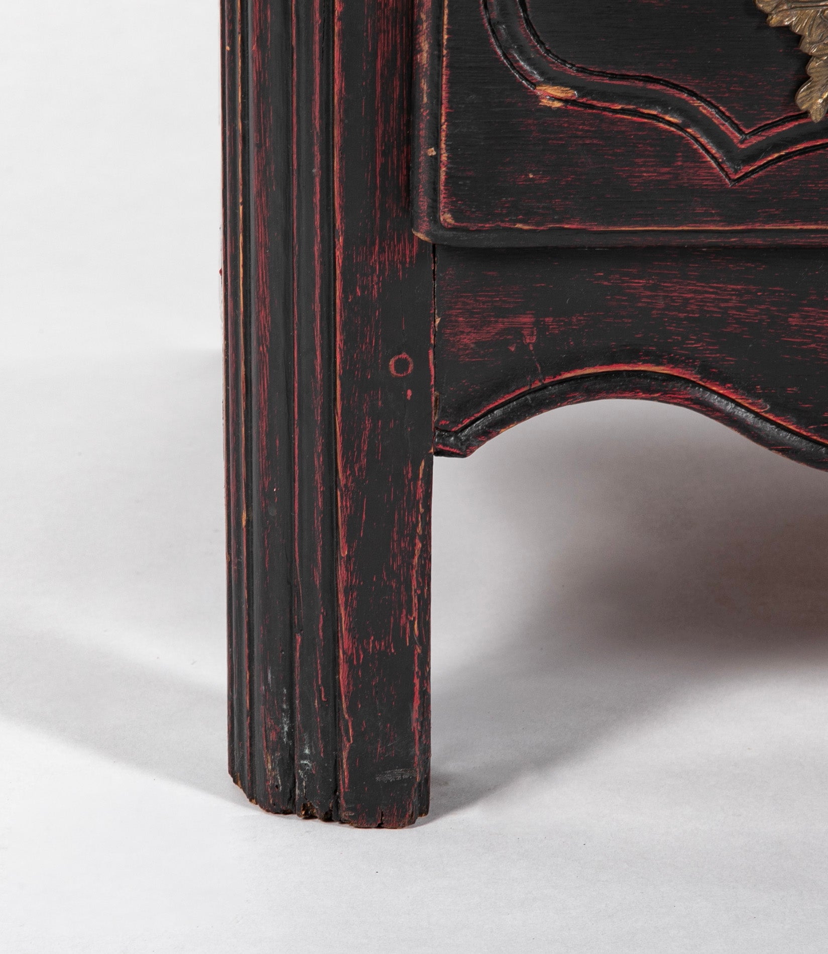 French Marble Top Bureau or Chest of Drawers Having Original Hardware