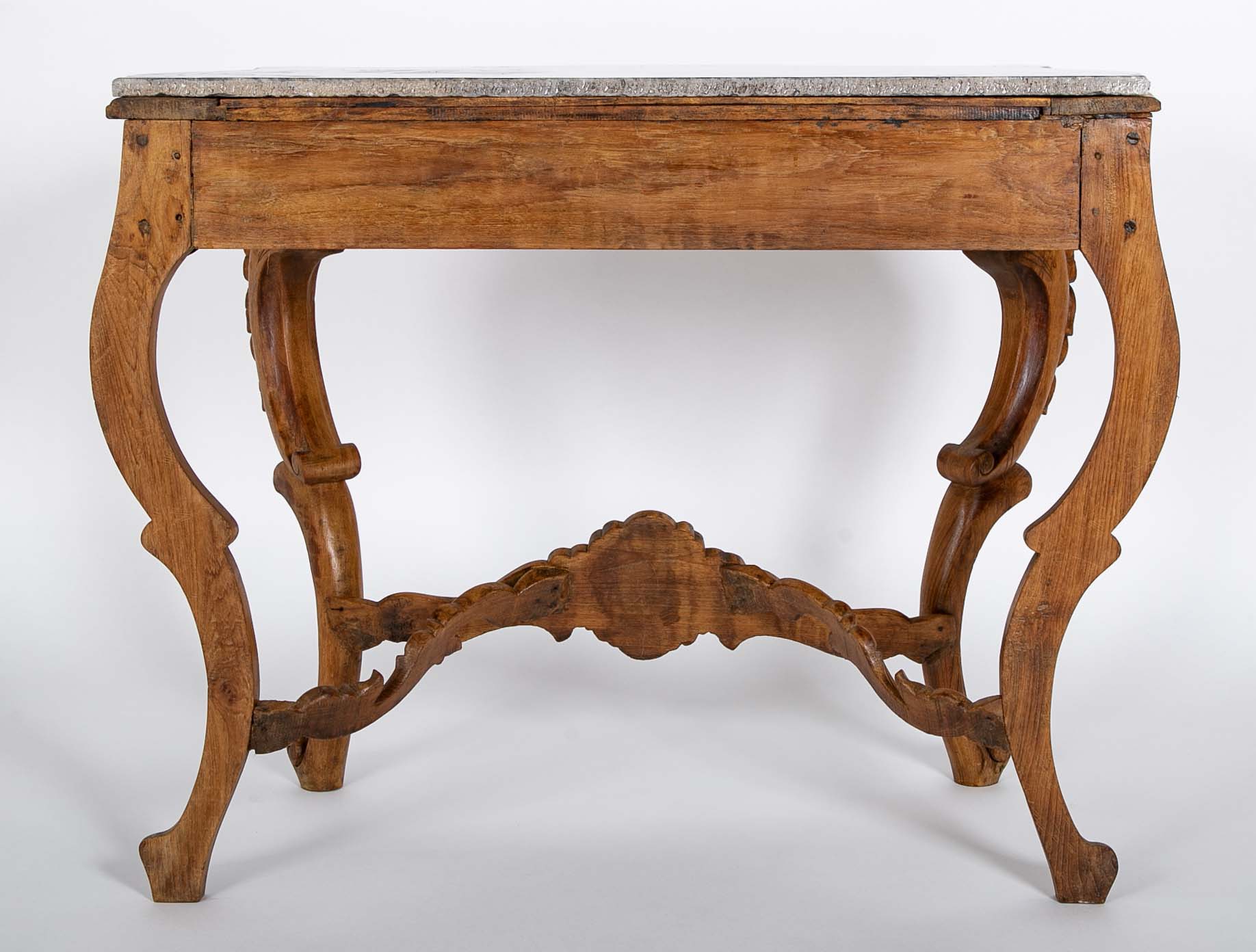Stunning Rococo Style Marble Top Console