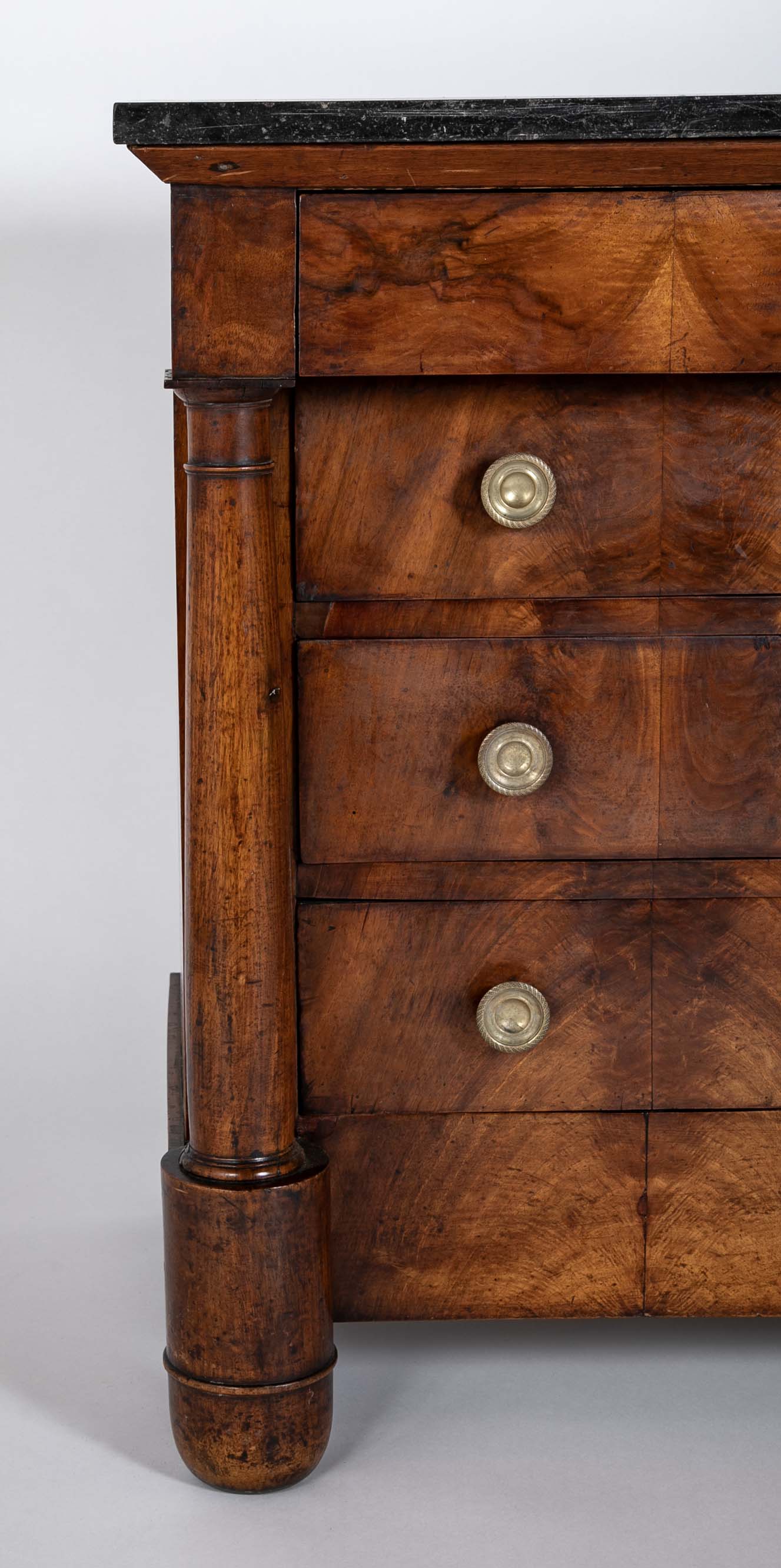 Early 19th Century French Empire Marble Top Commode