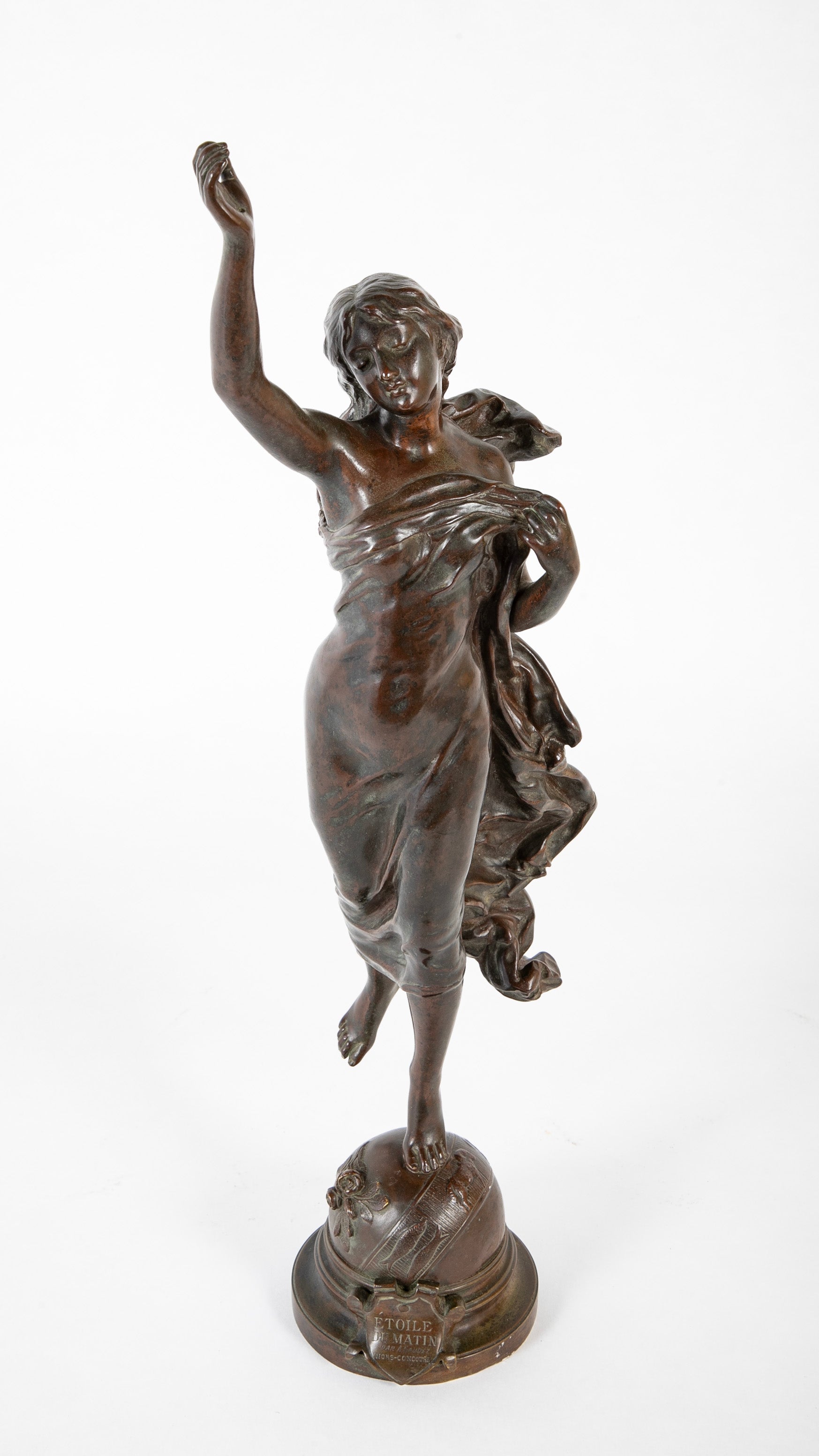 "L' Etoile du Matin" 19th Century Bronze Sculpture by Adrien Etienne Gaudez