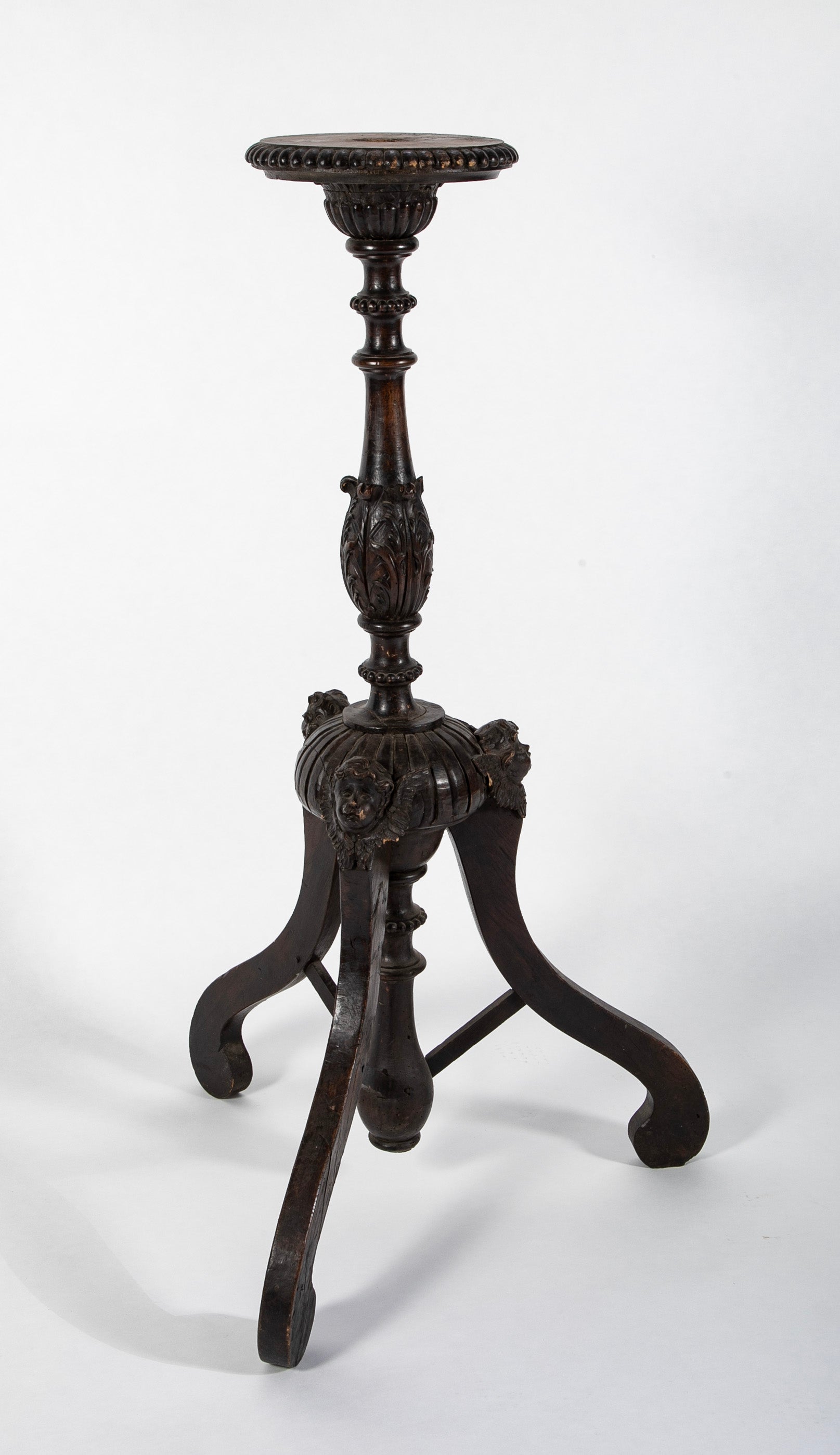 A 17th Century French Bougeoir d'Eglise or Church Candlestand
