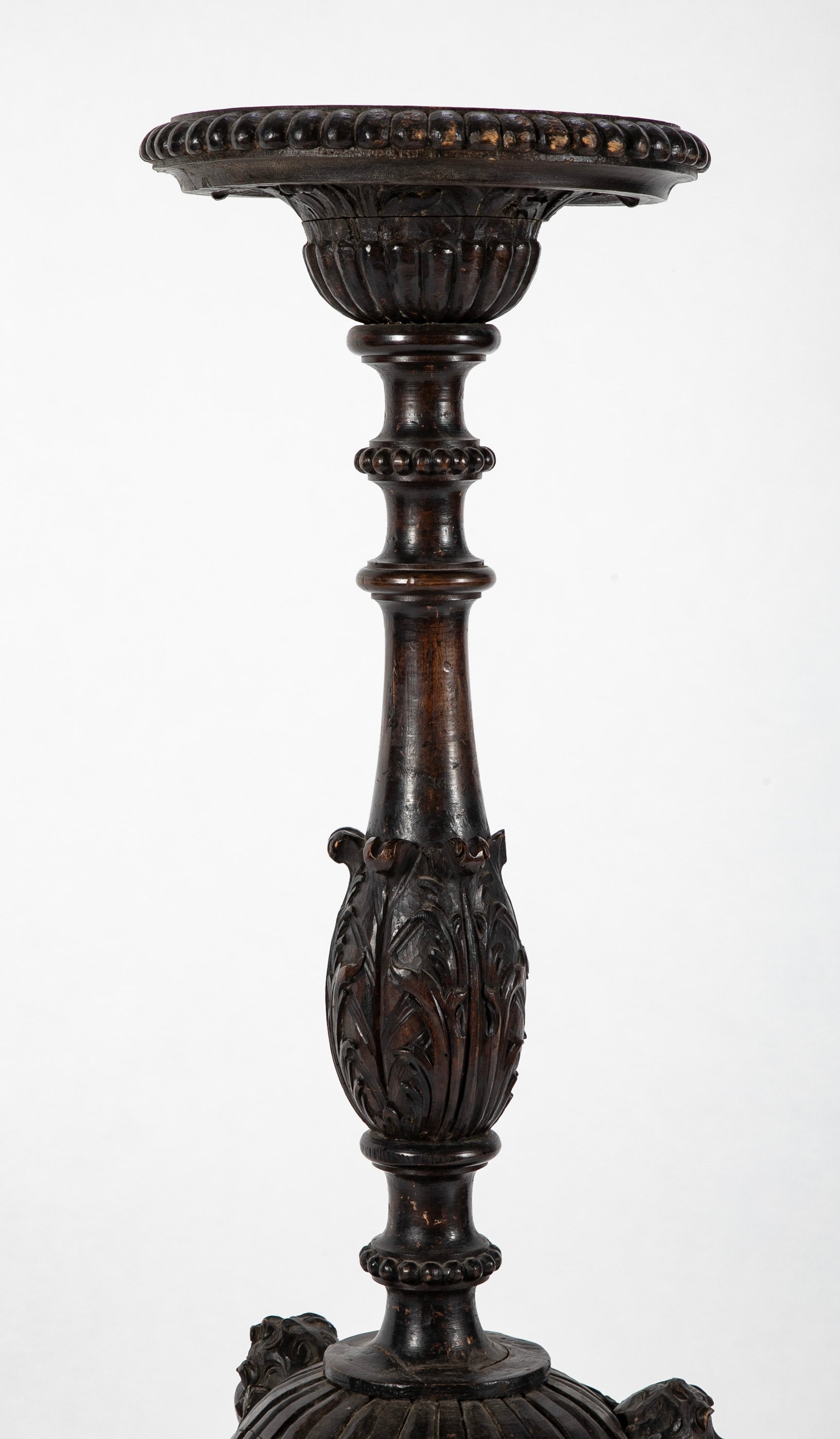 A 17th Century French Bougeoir d'Eglise or Church Candlestand