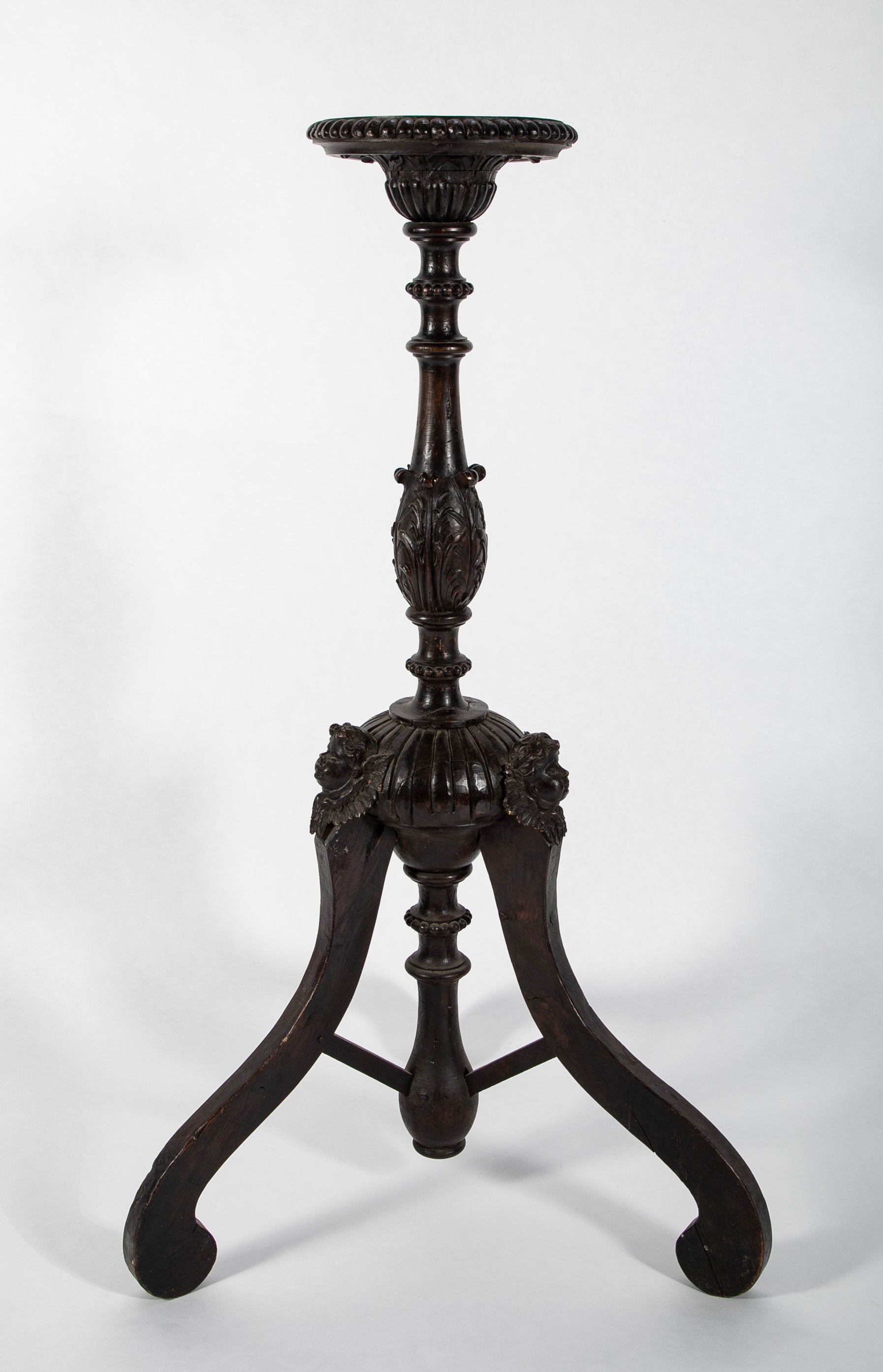 A 17th Century French Bougeoir d'Eglise or Church Candlestand