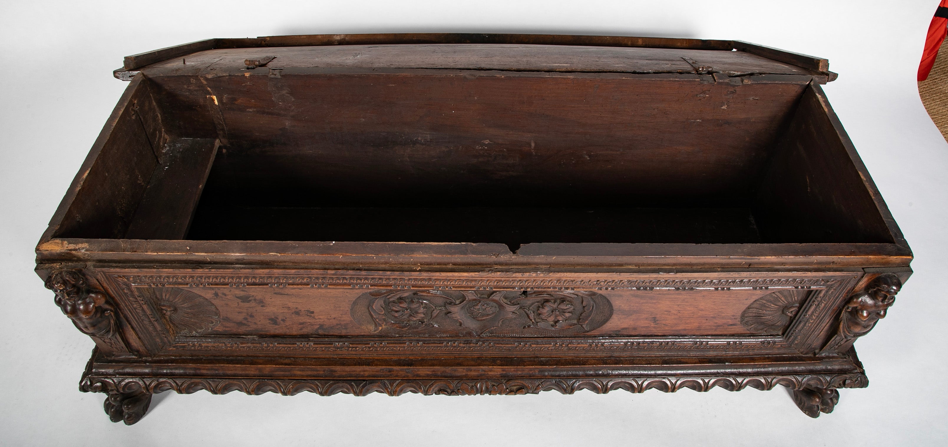 A 16th Century Italian Dark Walnut Cassone